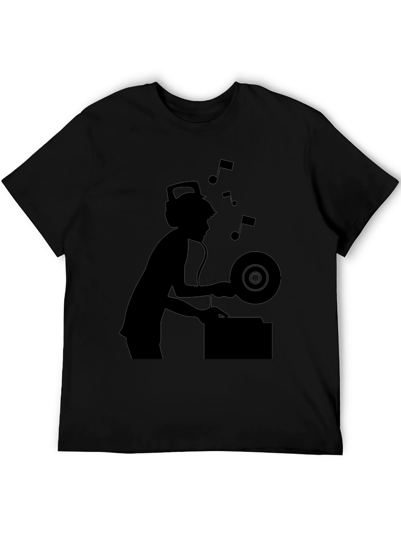 DJ Silhouette Graphic Tee - Black