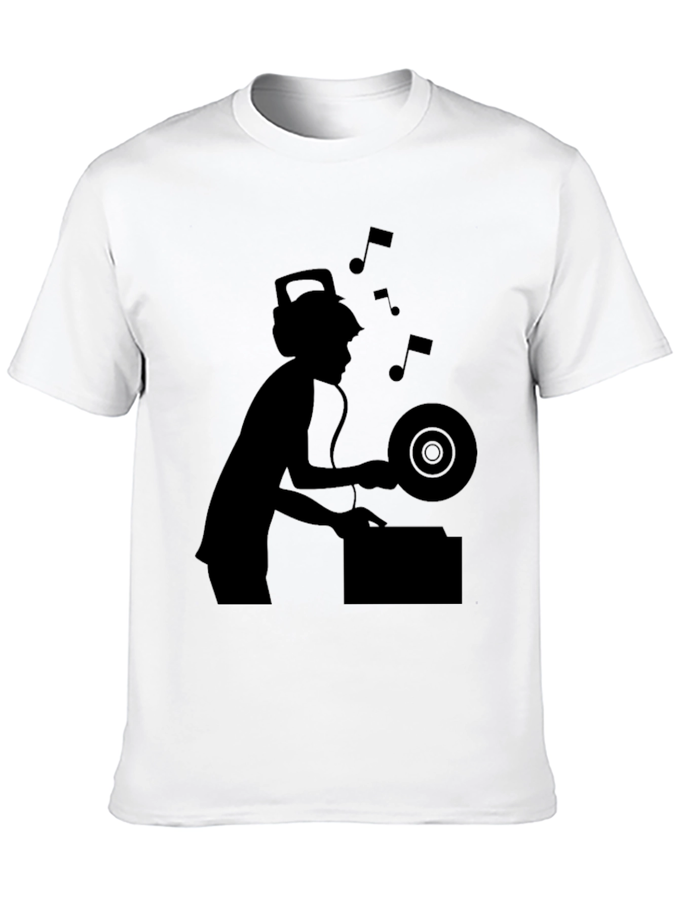 DJ Silhouette Graphic Tee - Black