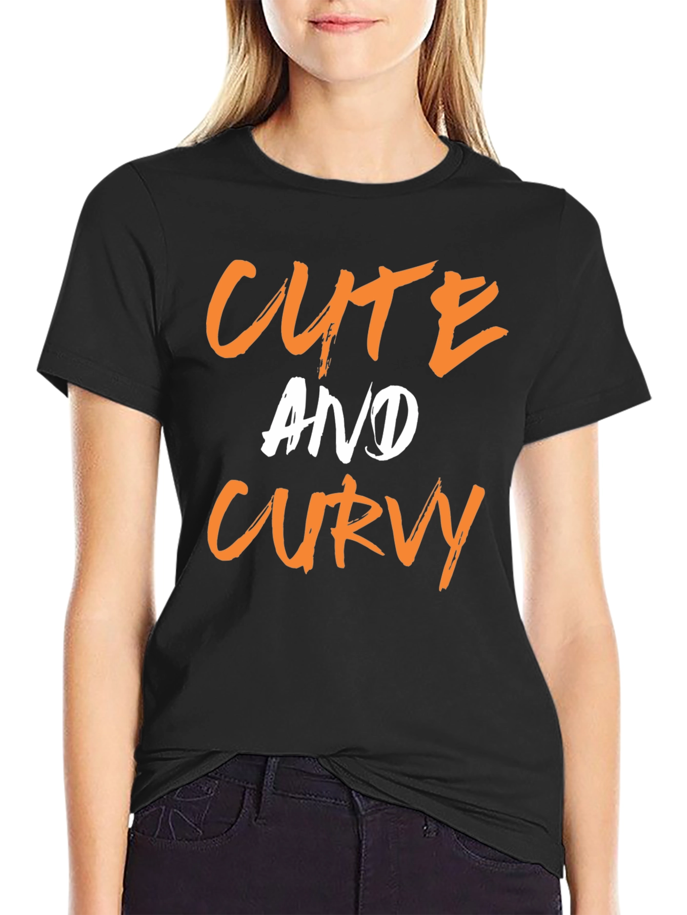 Cute And Curvy Graphic T-Shirt