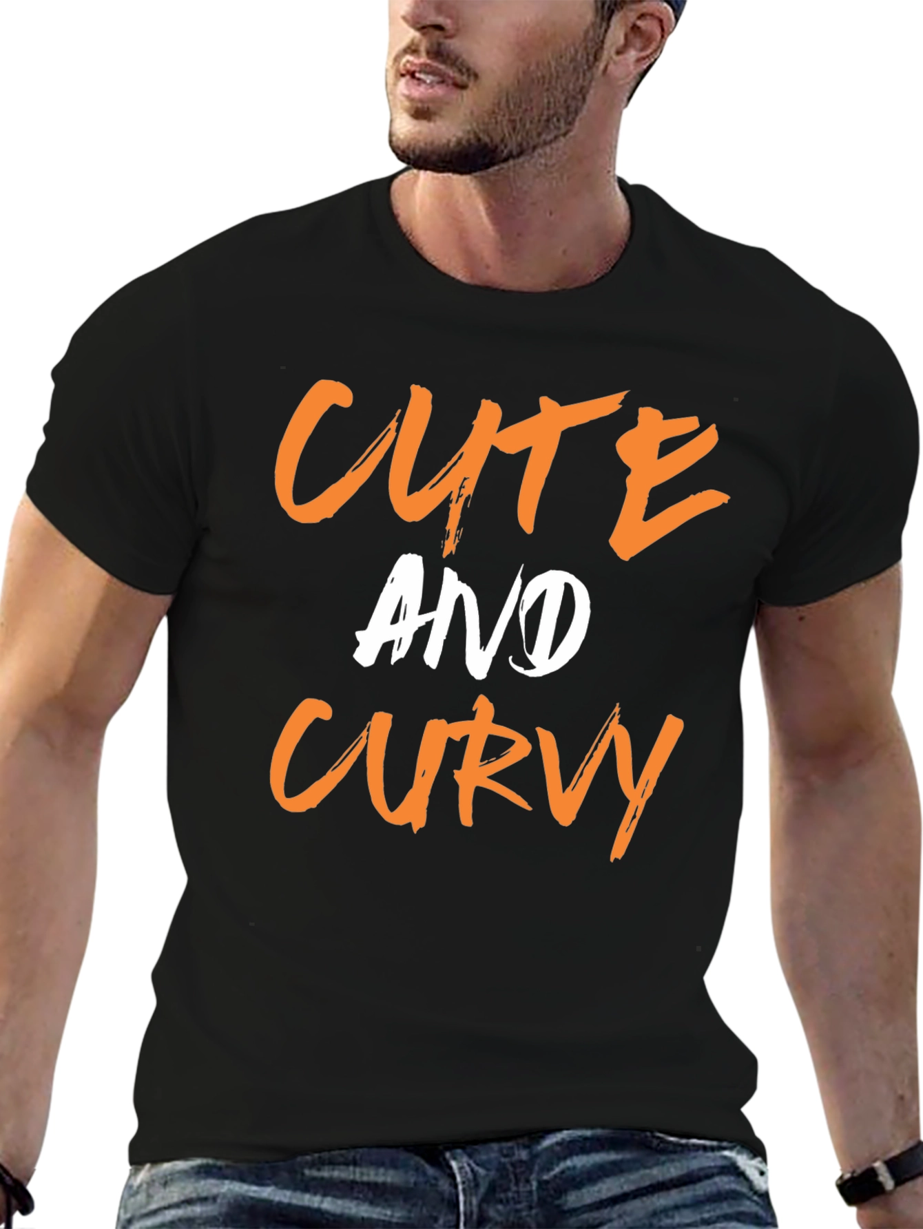 Cute And Curvy Graphic T-Shirt