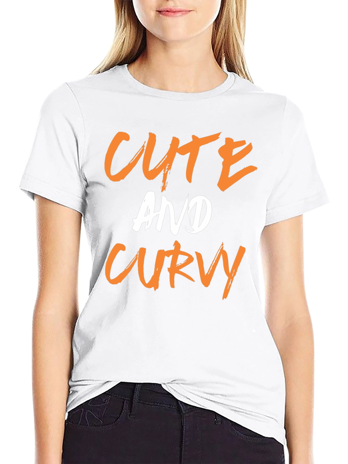Cute And Curvy Graphic T-Shirt