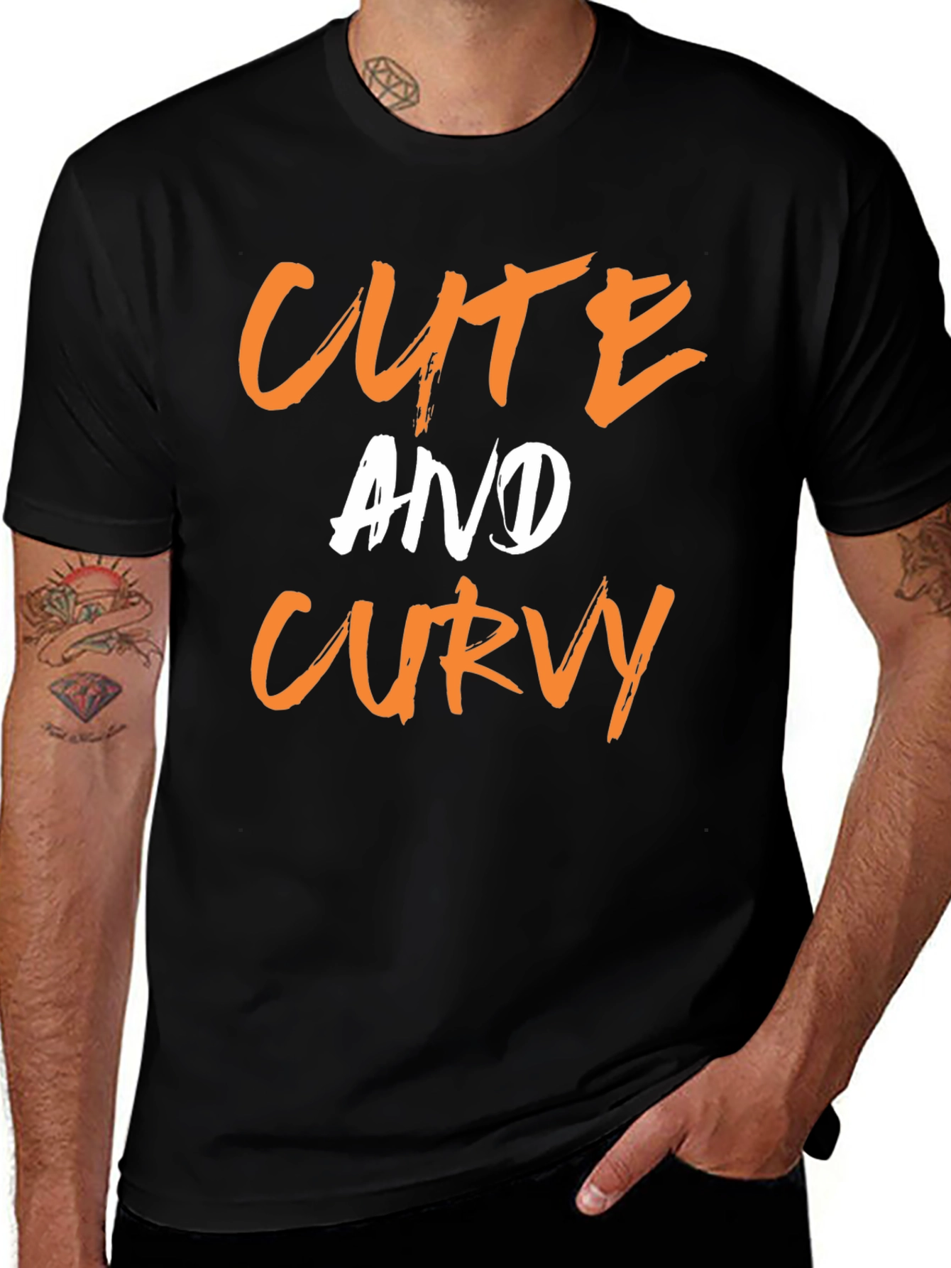Cute And Curvy Graphic T-Shirt