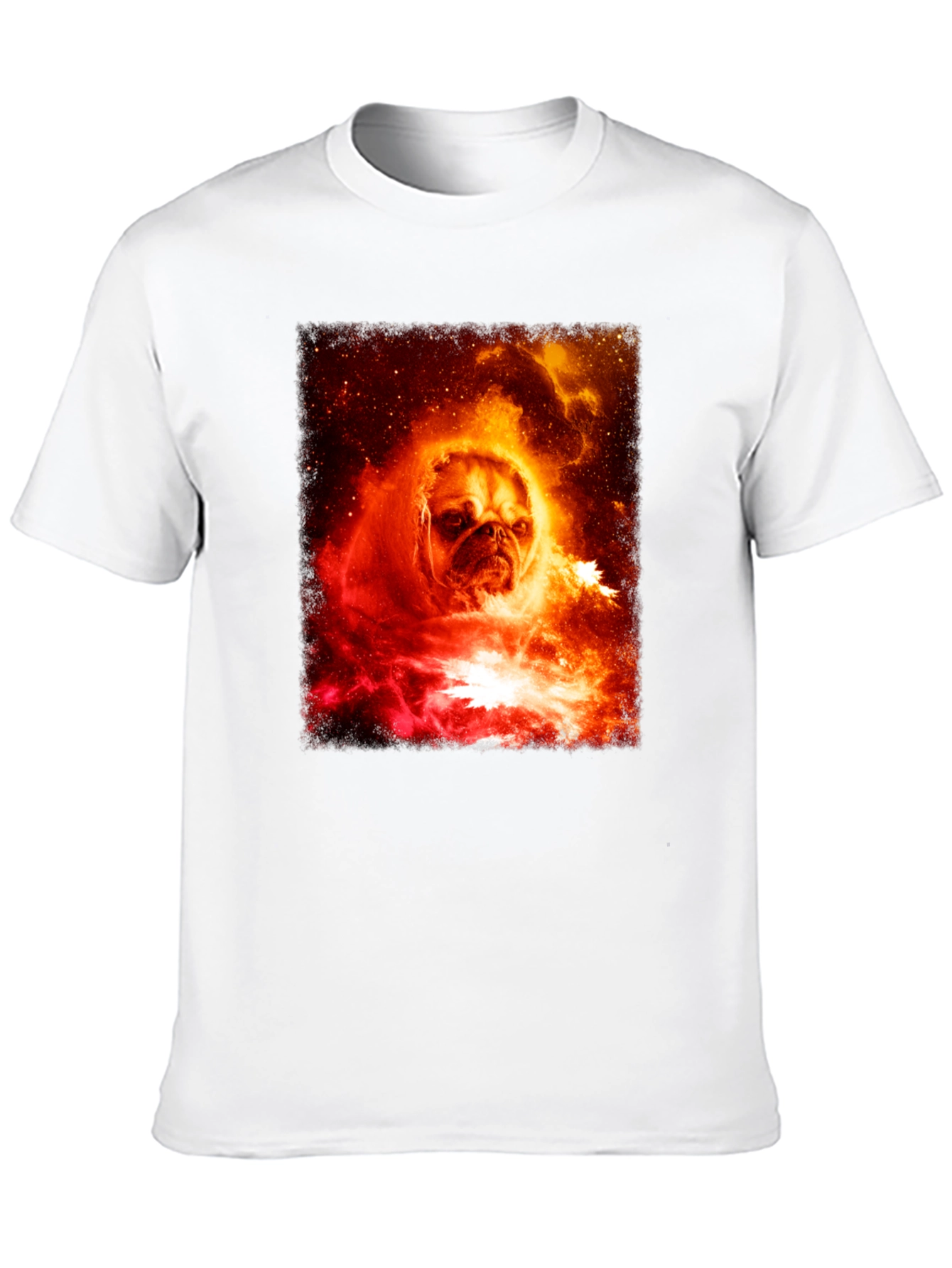 Pug Nebula Graphic Tee - Black