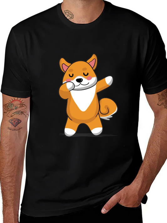 Dabbing Shiba Inu Graphic Tee - Trendy Dog Lover T-Shirt