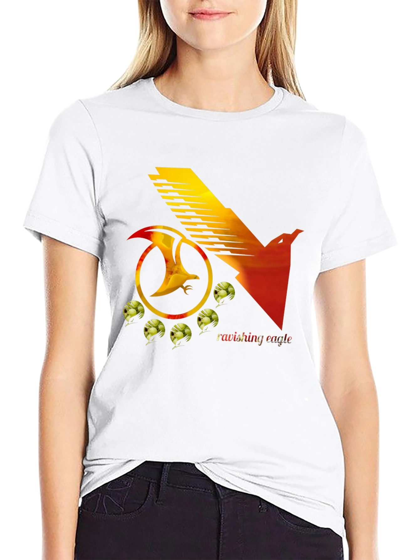 Ravishing Eagle Graphic Tee - Modern Style