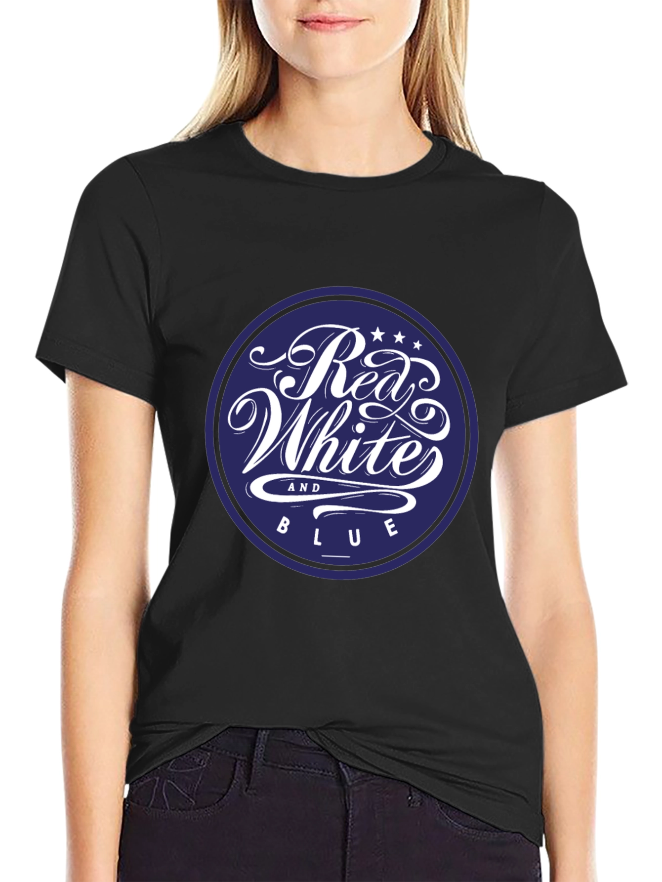 Red White and Blue Graphic Tee