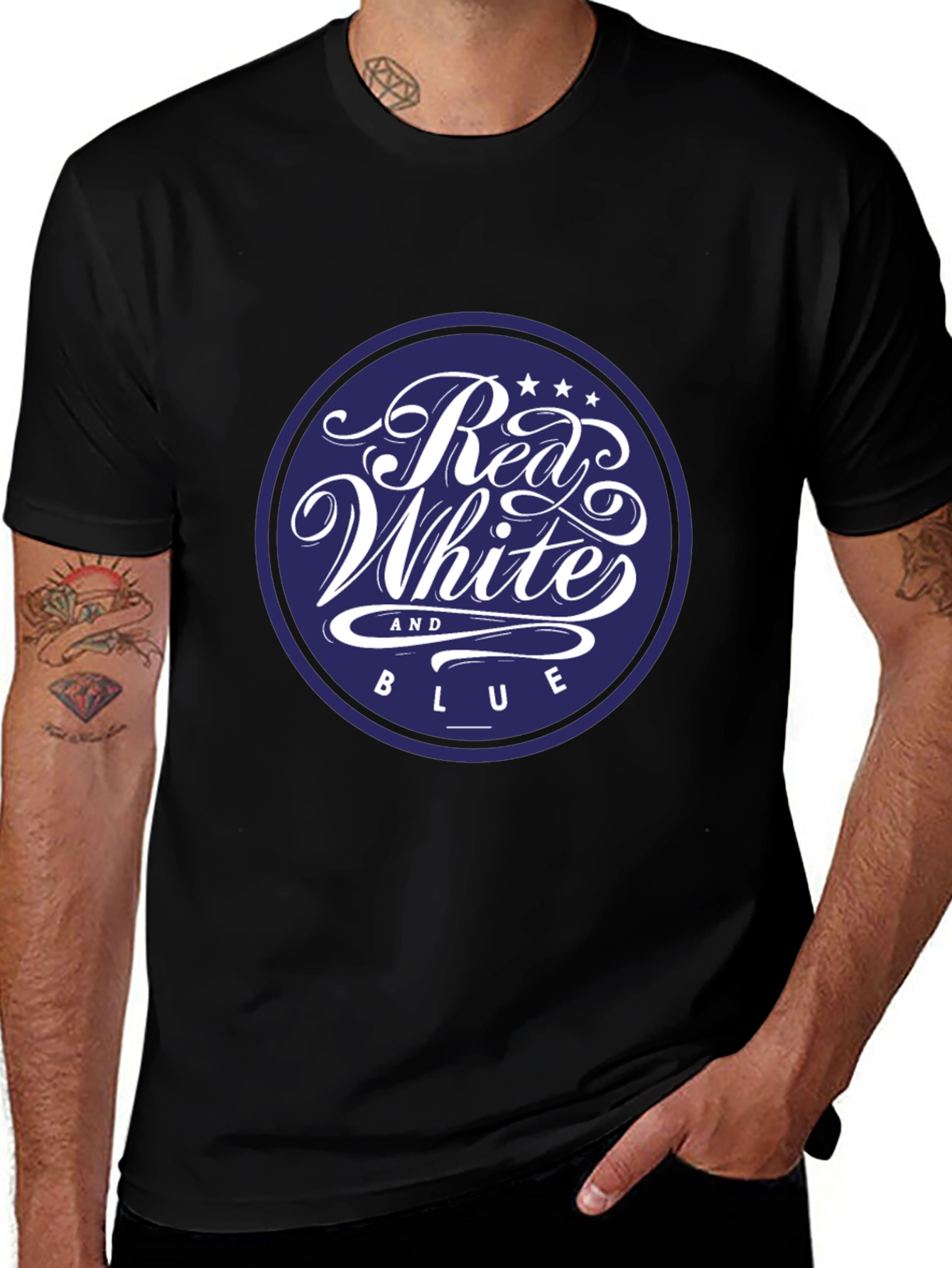 Red White and Blue Graphic Tee