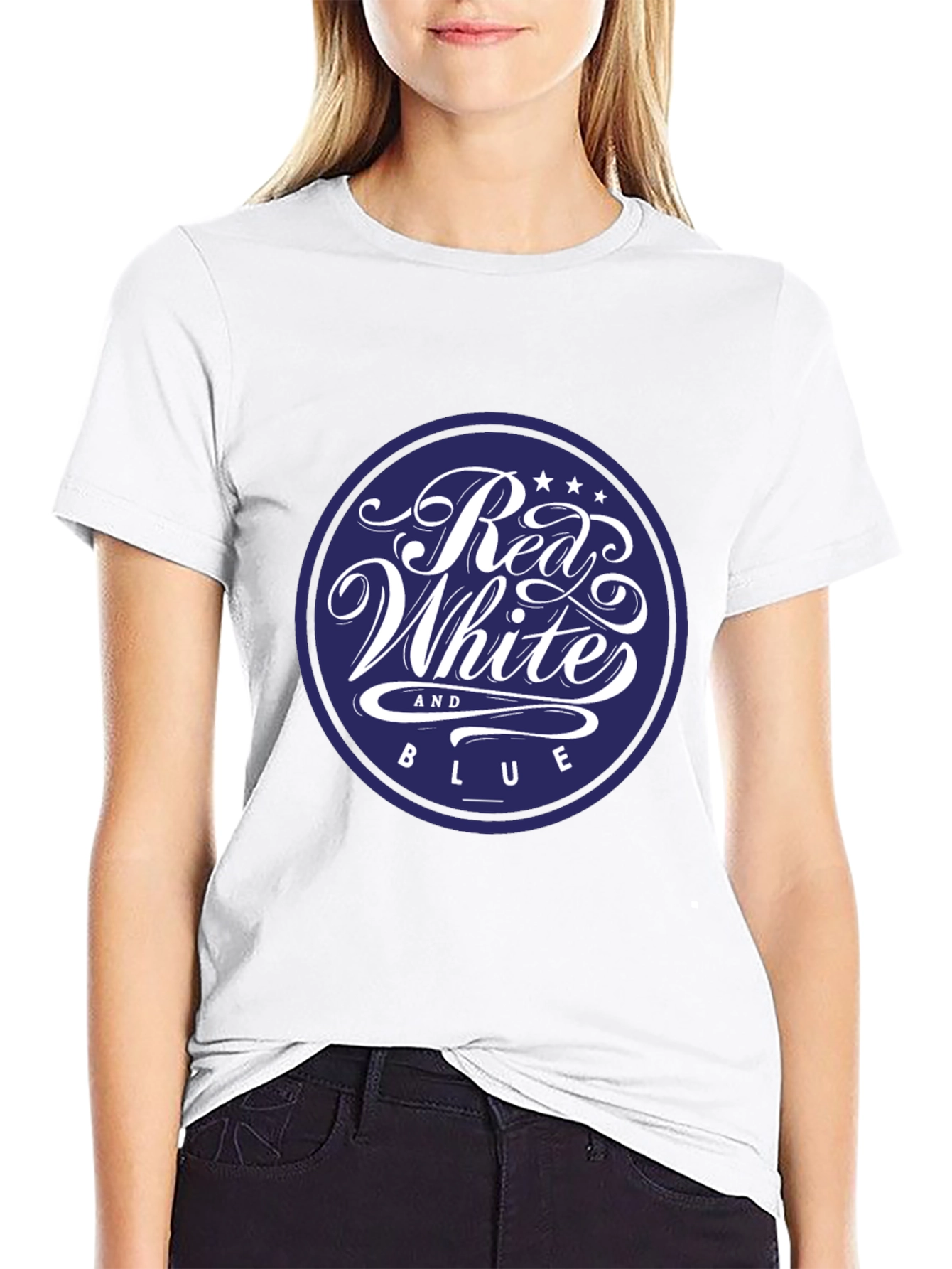 Red White and Blue Graphic Tee