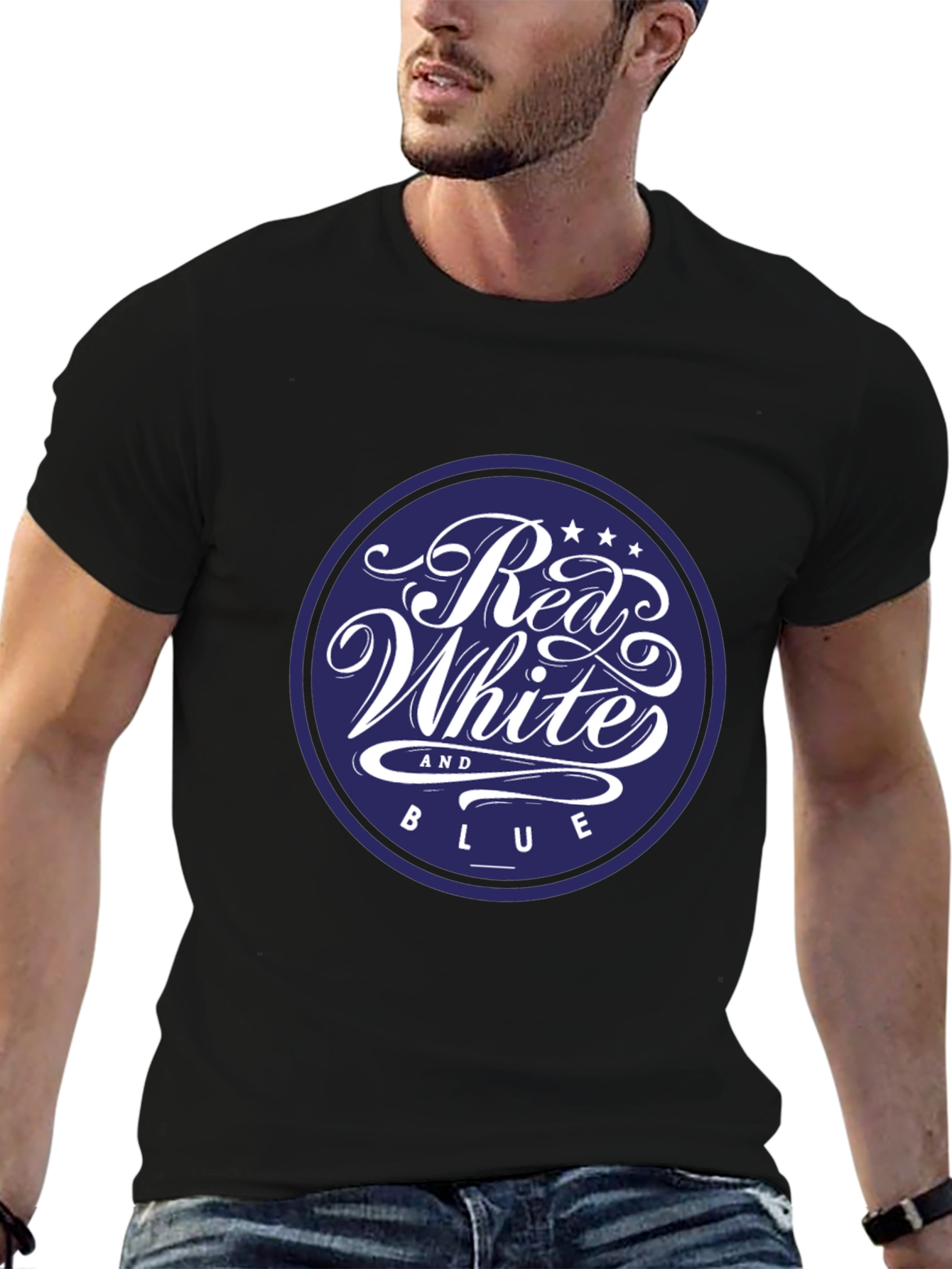 Red White and Blue Graphic Tee