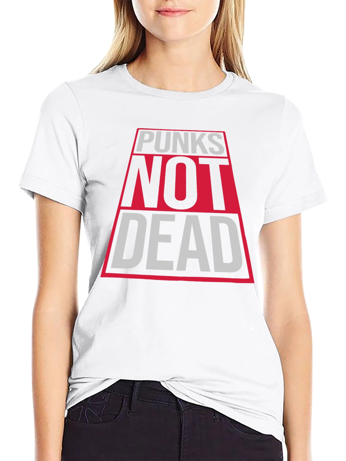 Punks Not Dead Graphic Tee - Black