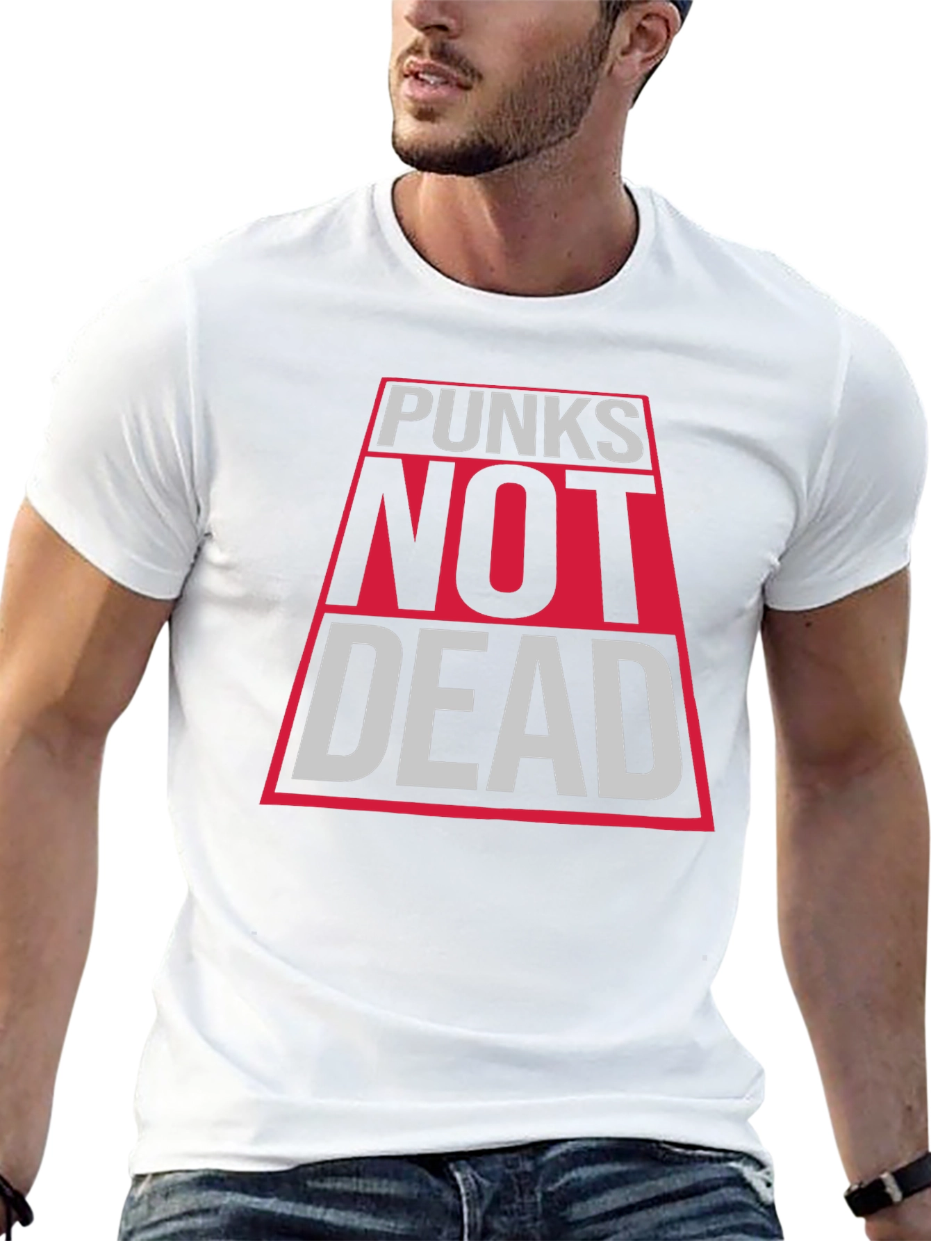 Punks Not Dead Graphic Tee - Black
