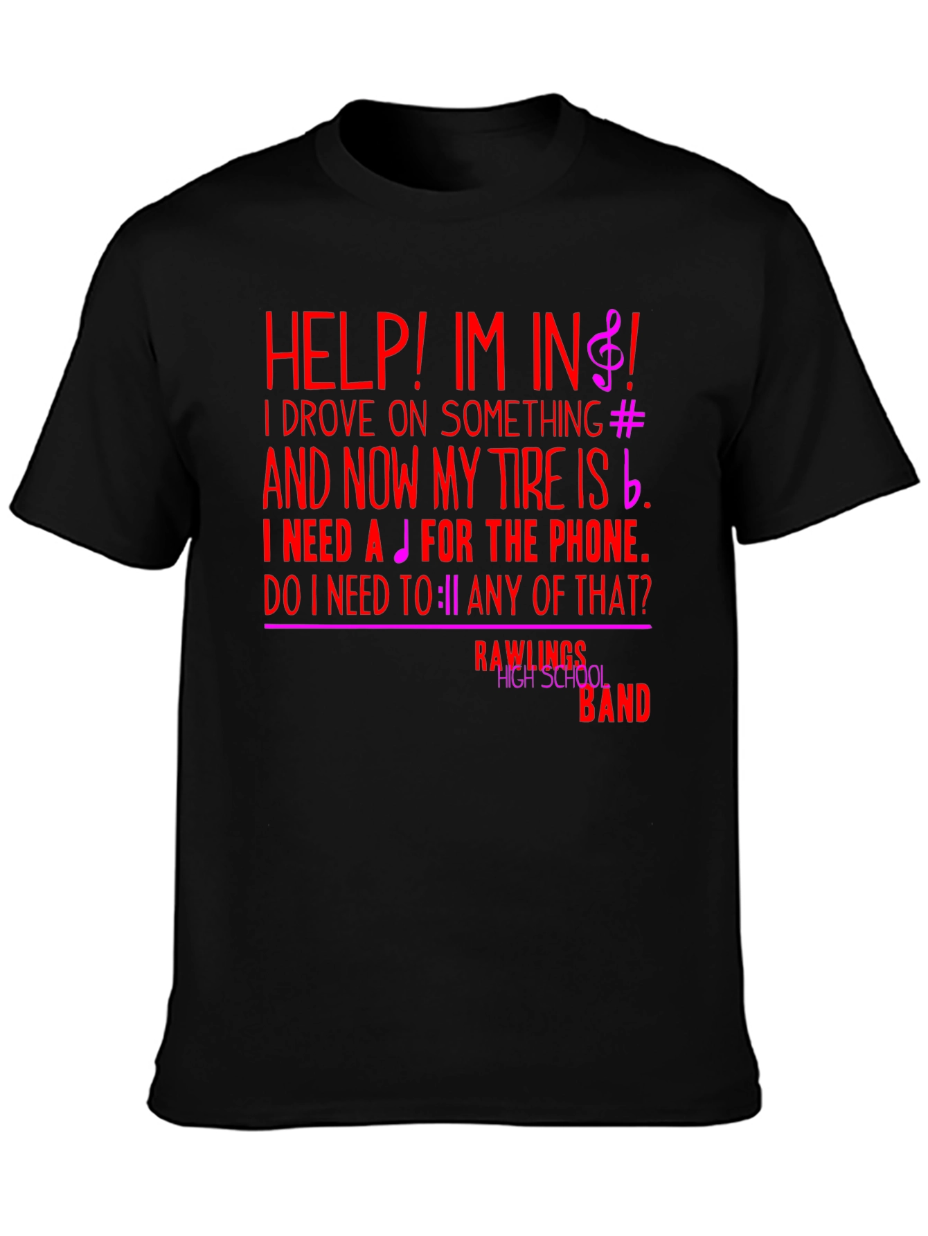 Funny Music Note T-Shirt