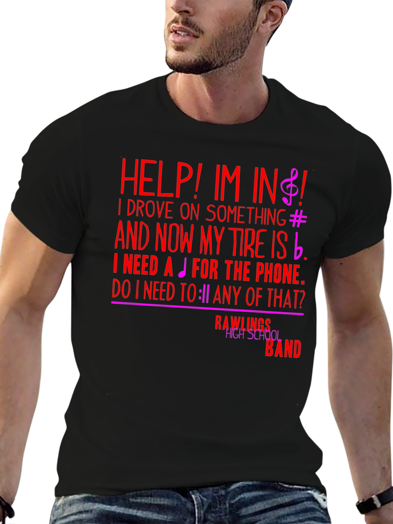 Funny Music Note T-Shirt