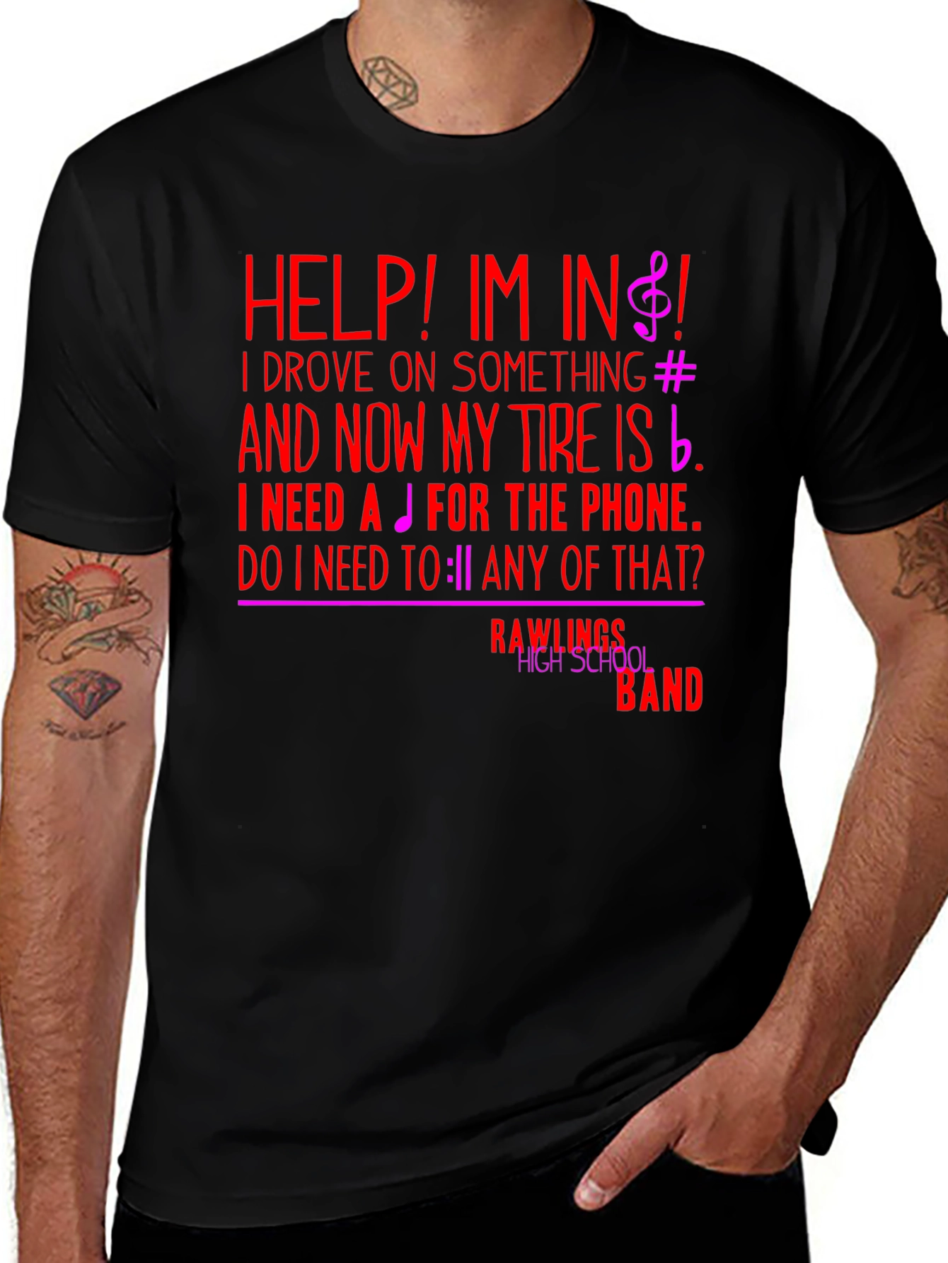 Funny Music Note T-Shirt