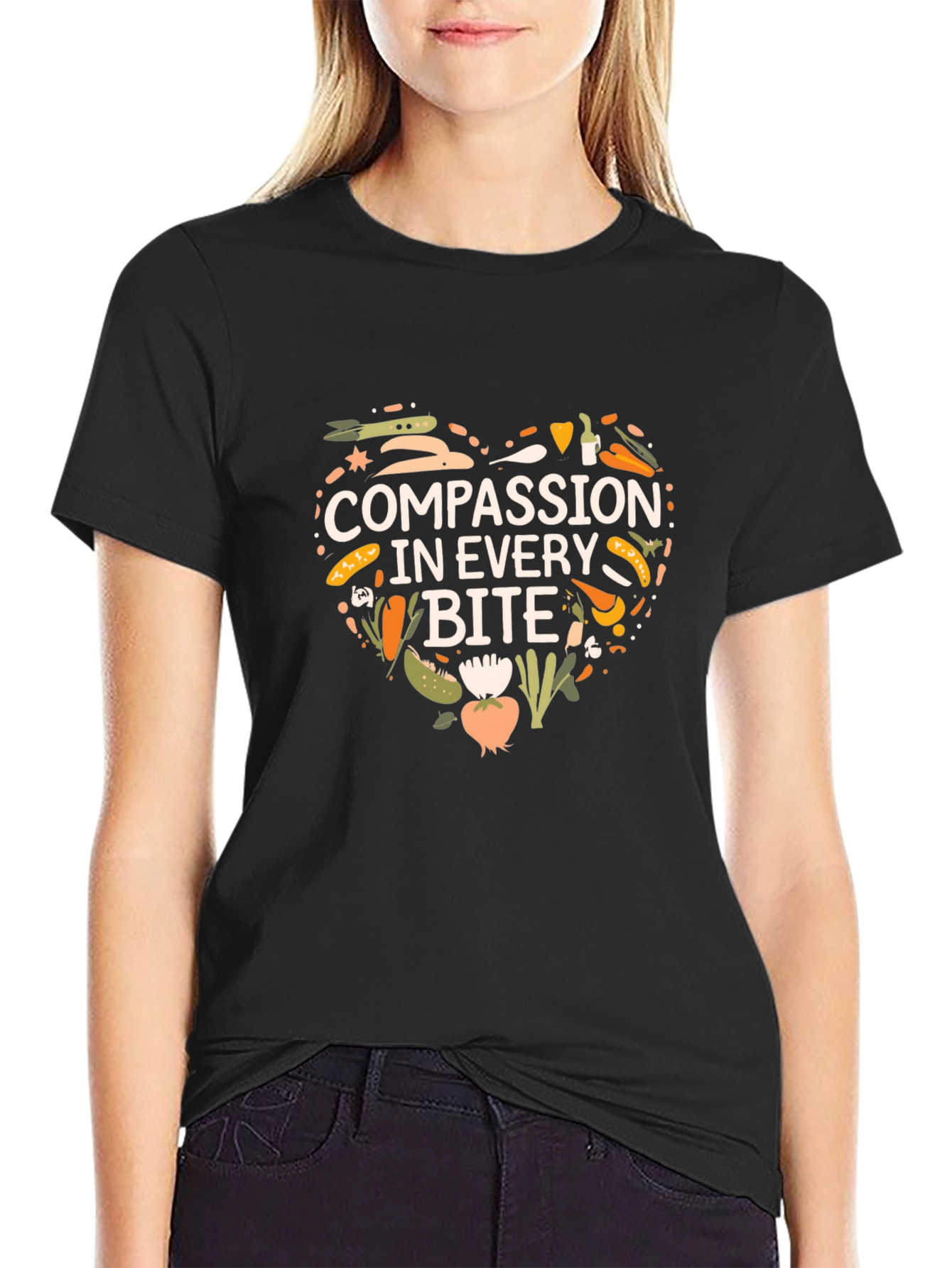 Compassion in Every Bite Vegan T-Shirt
