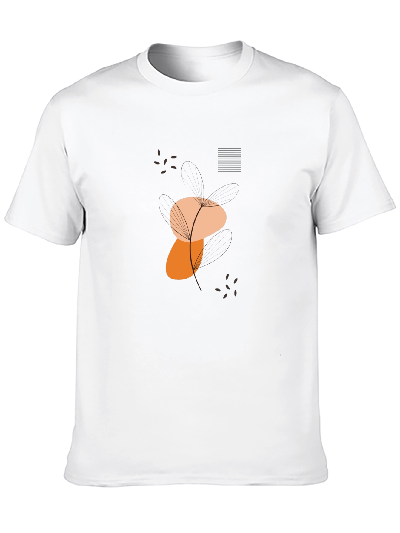 Modern Graphic Tee - Abstract Dandelion Design