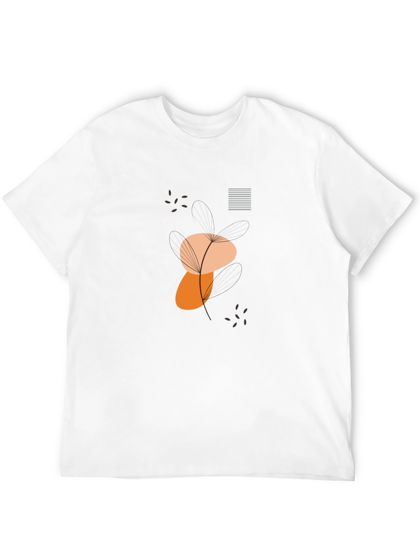 Modern Graphic Tee - Abstract Dandelion Design