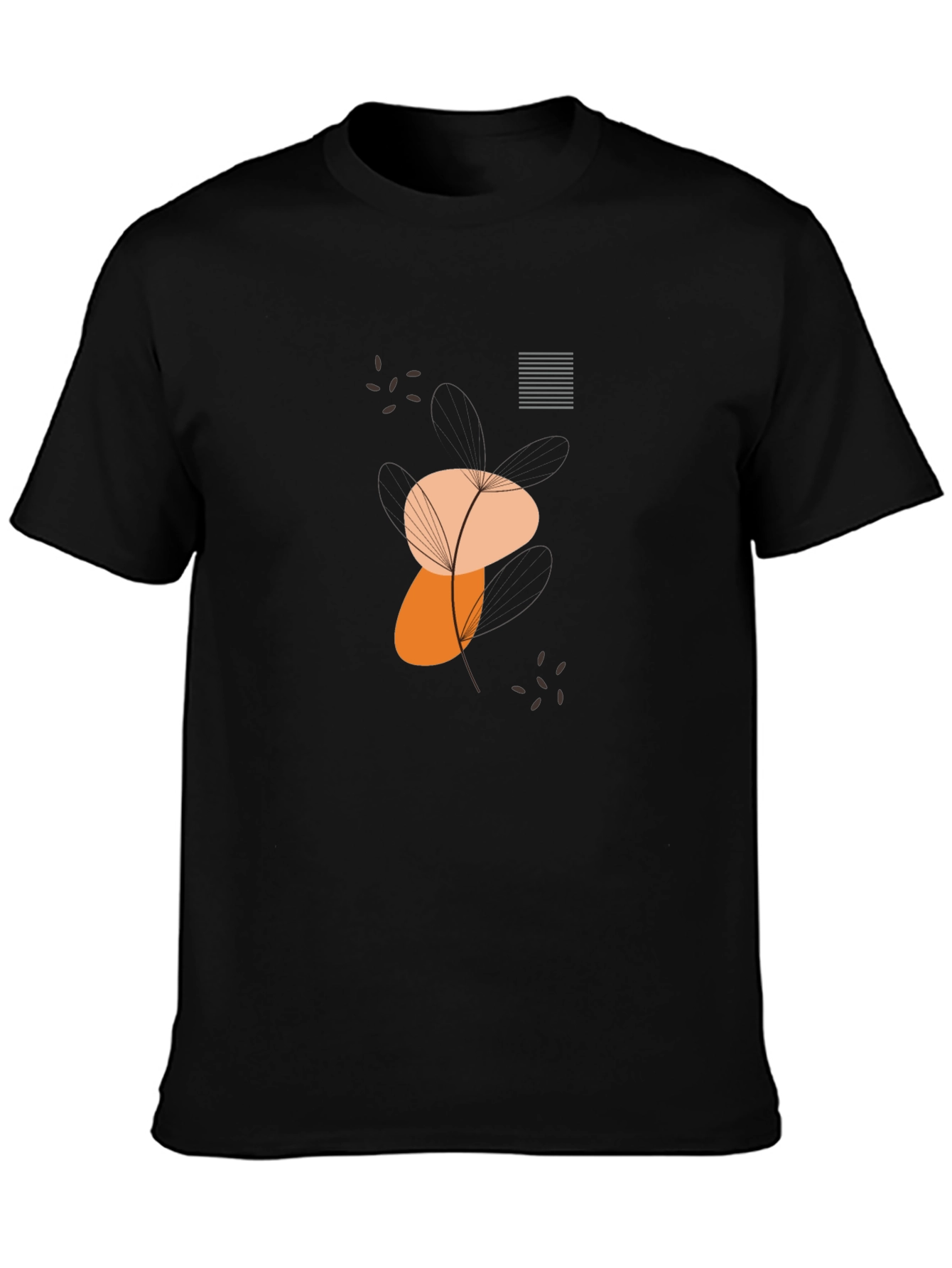 Modern Graphic Tee - Abstract Dandelion Design