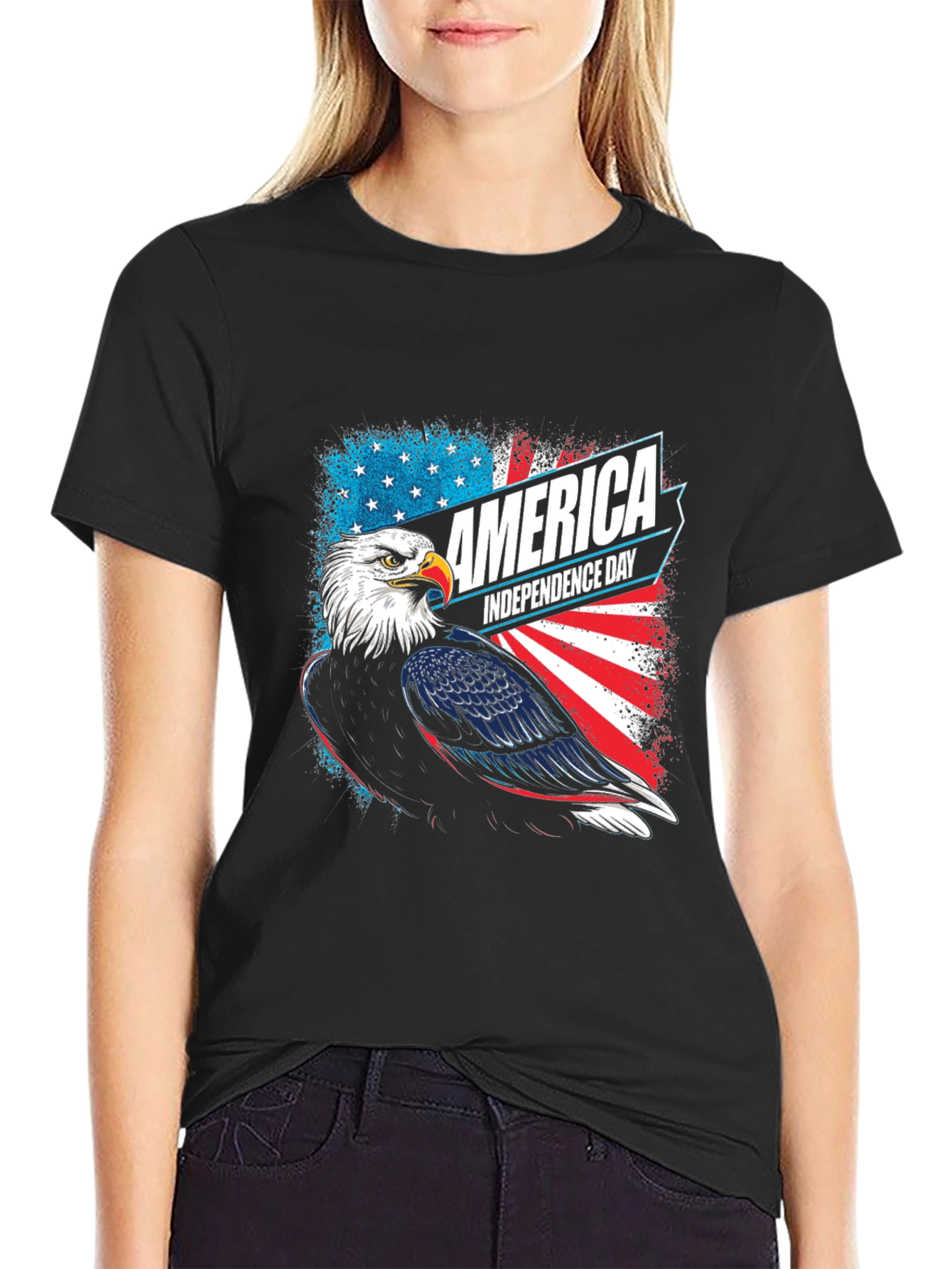 Patriotic Eagle Independence Day T-Shirt