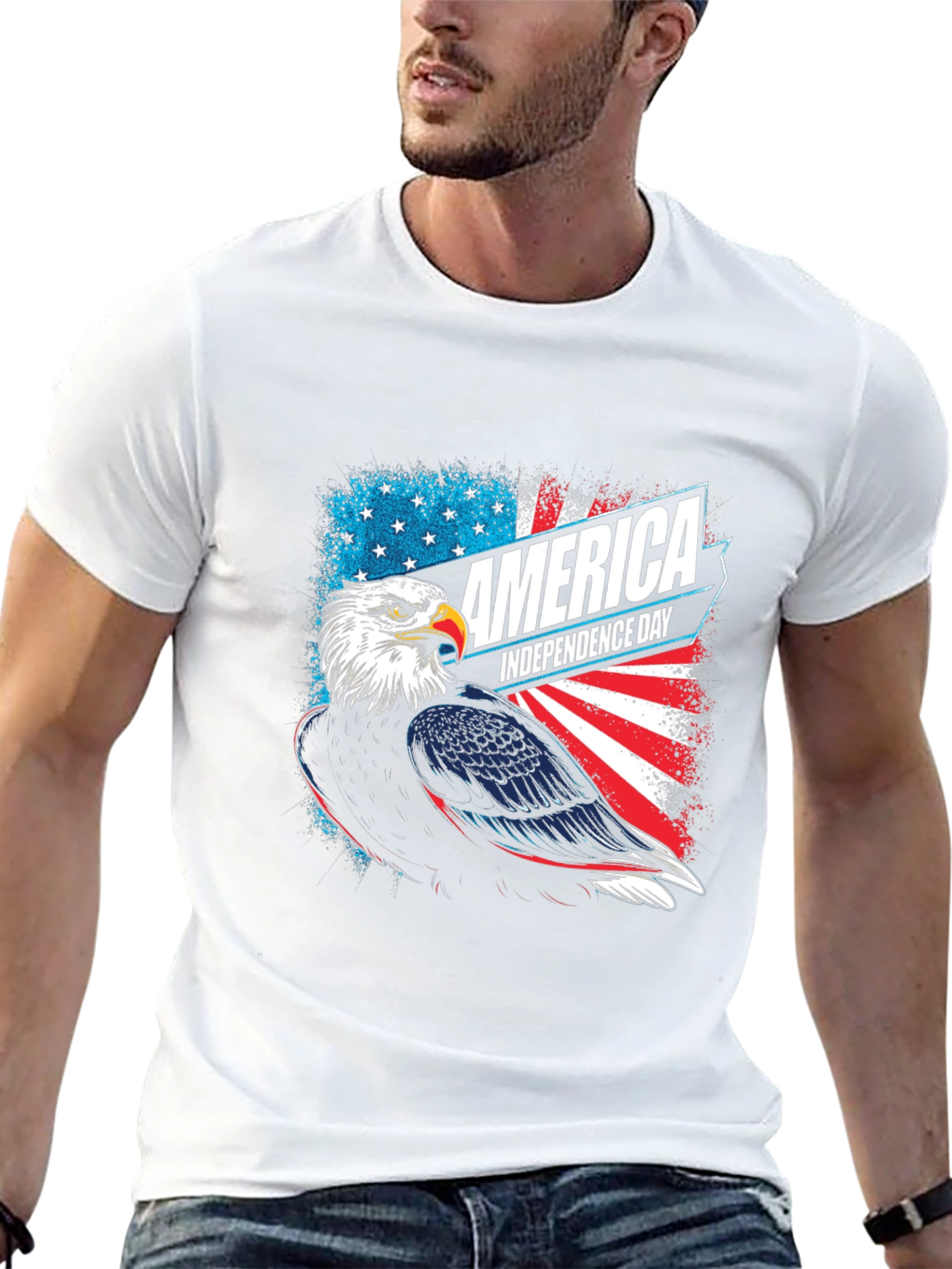 Patriotic Eagle Independence Day T-Shirt