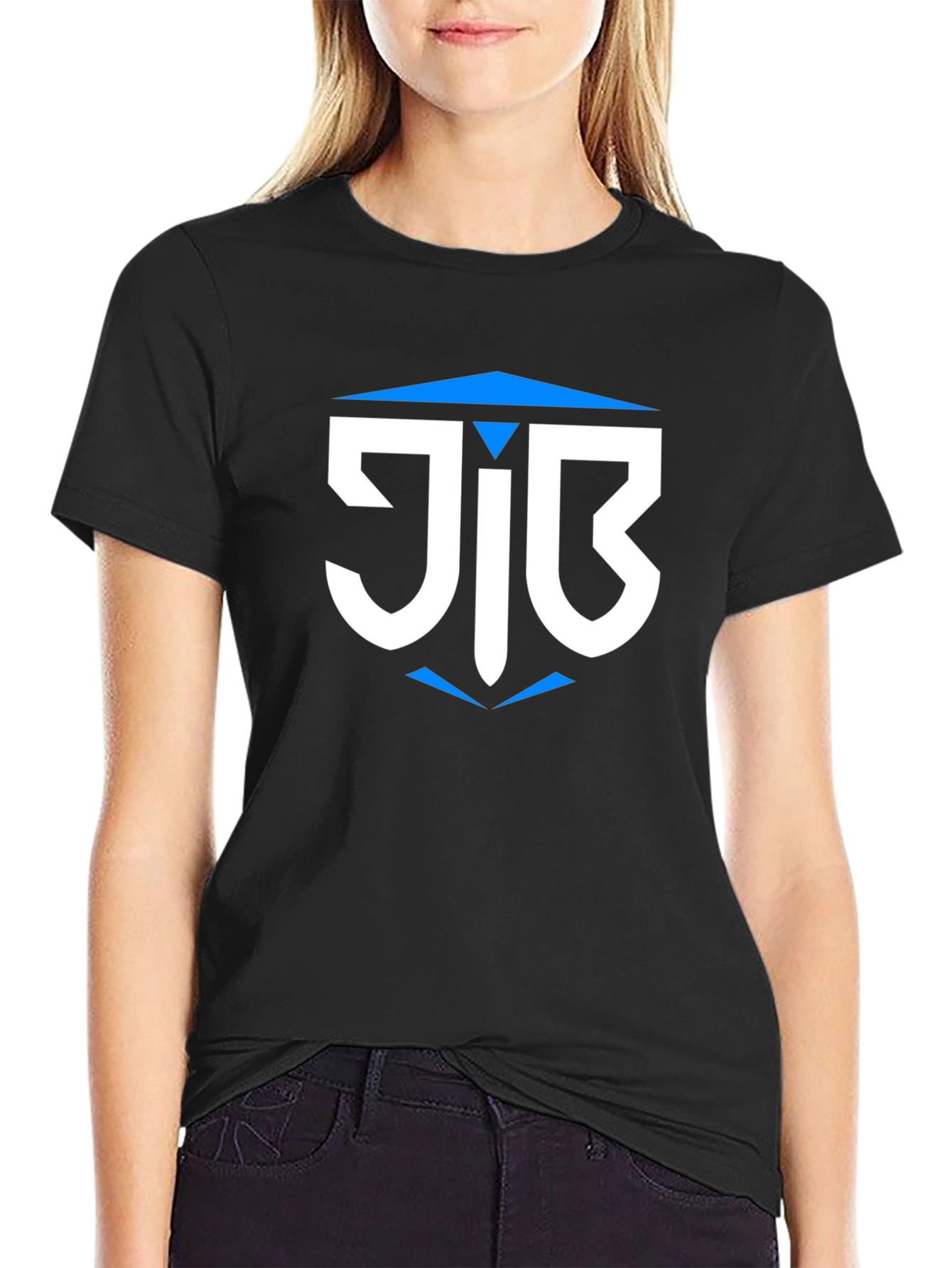 Geometric Logo Tee - Mens Black Graphic T-Shirt