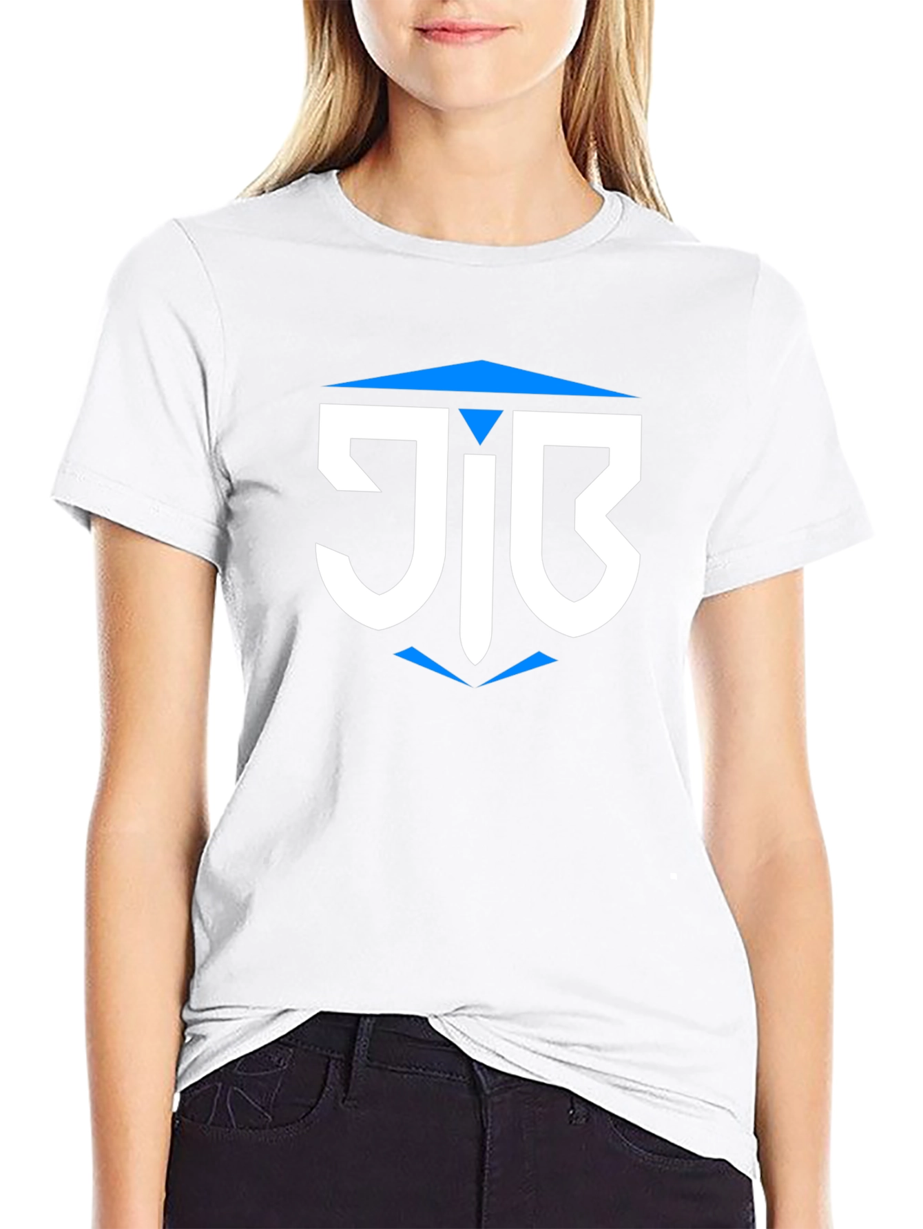 Geometric Logo Tee - Mens Black Graphic T-Shirt