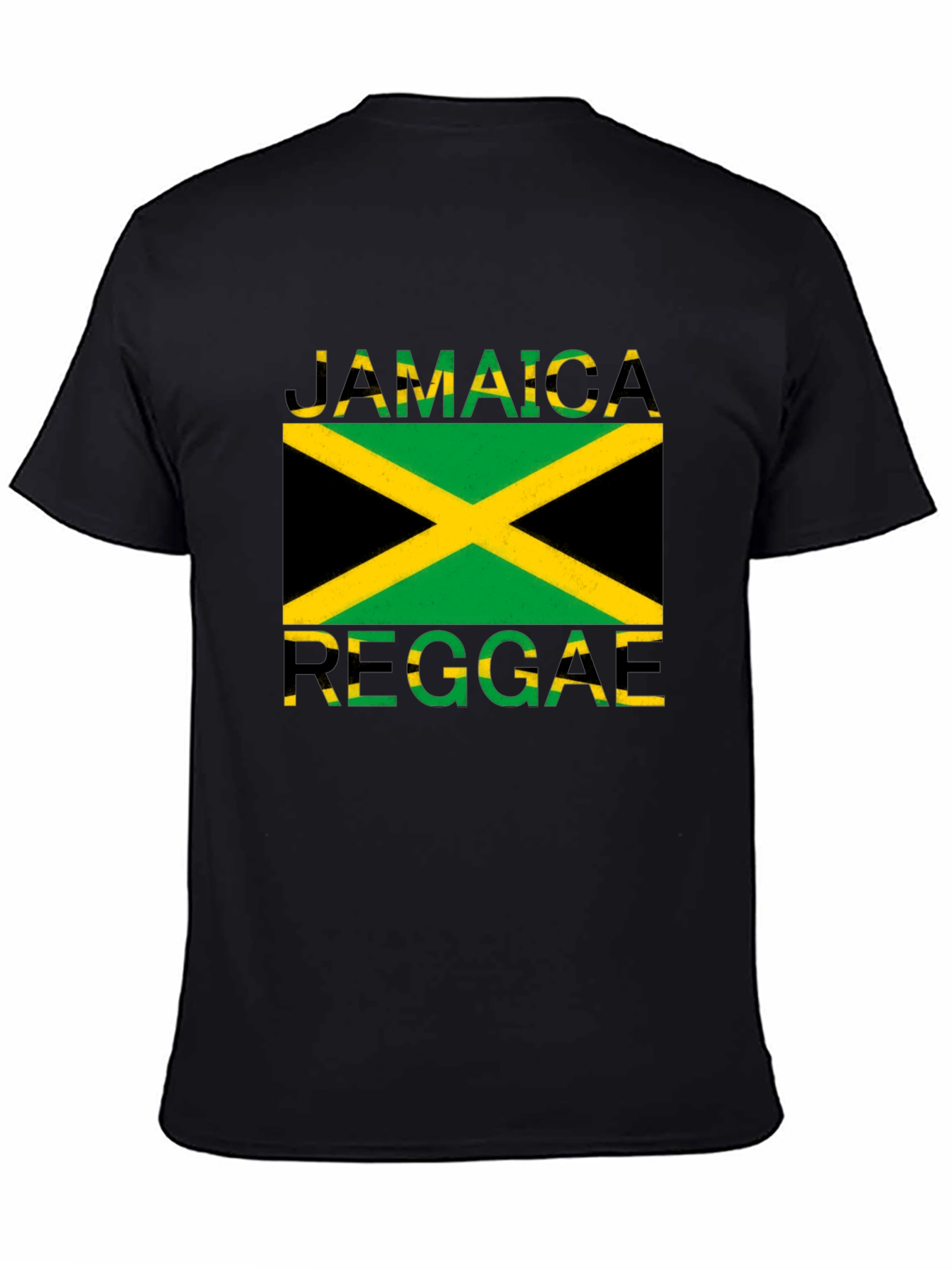 Jamaica Reggae Graphic Tee - Black Cotton T-Shirt