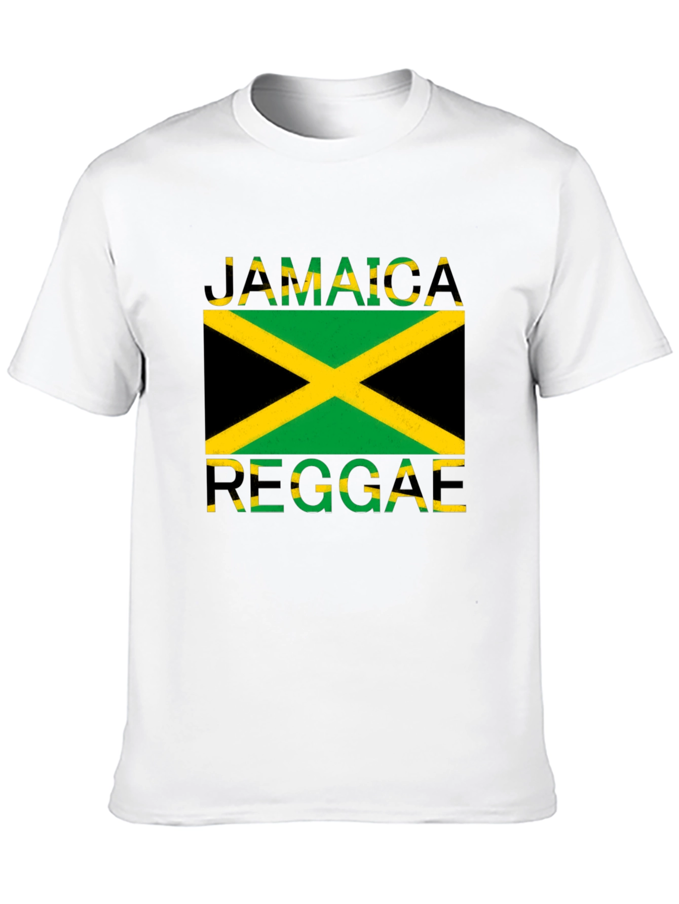 Jamaica Reggae Graphic Tee - Black Cotton T-Shirt