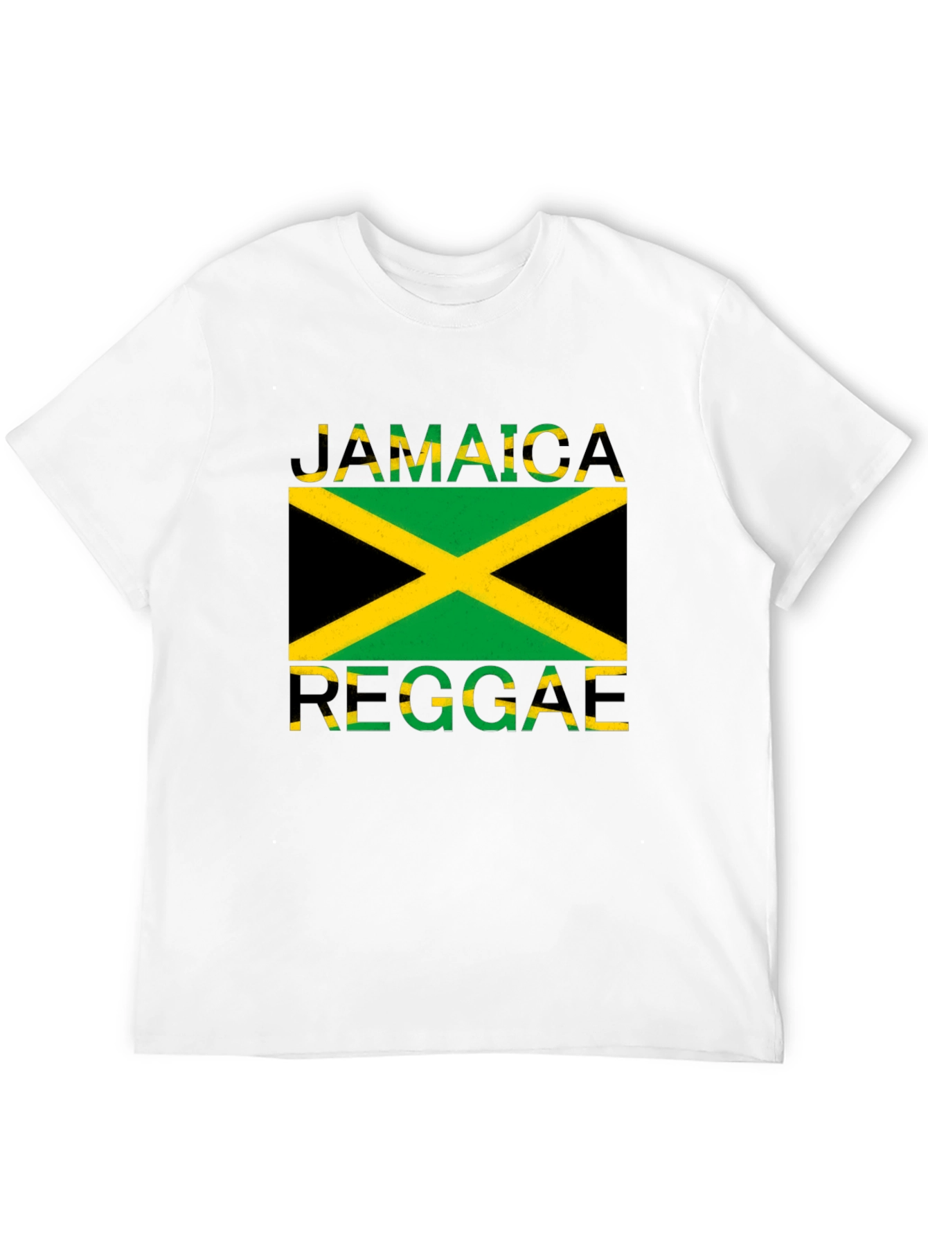 Jamaica Reggae Graphic Tee - Black Cotton T-Shirt
