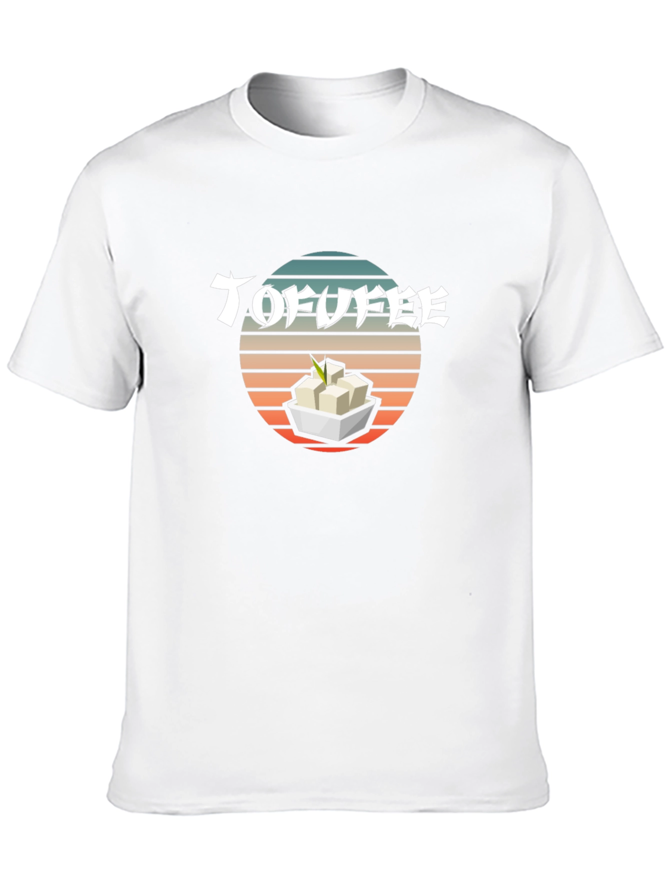 Tofu T-Shirt - Retro Sunset Design