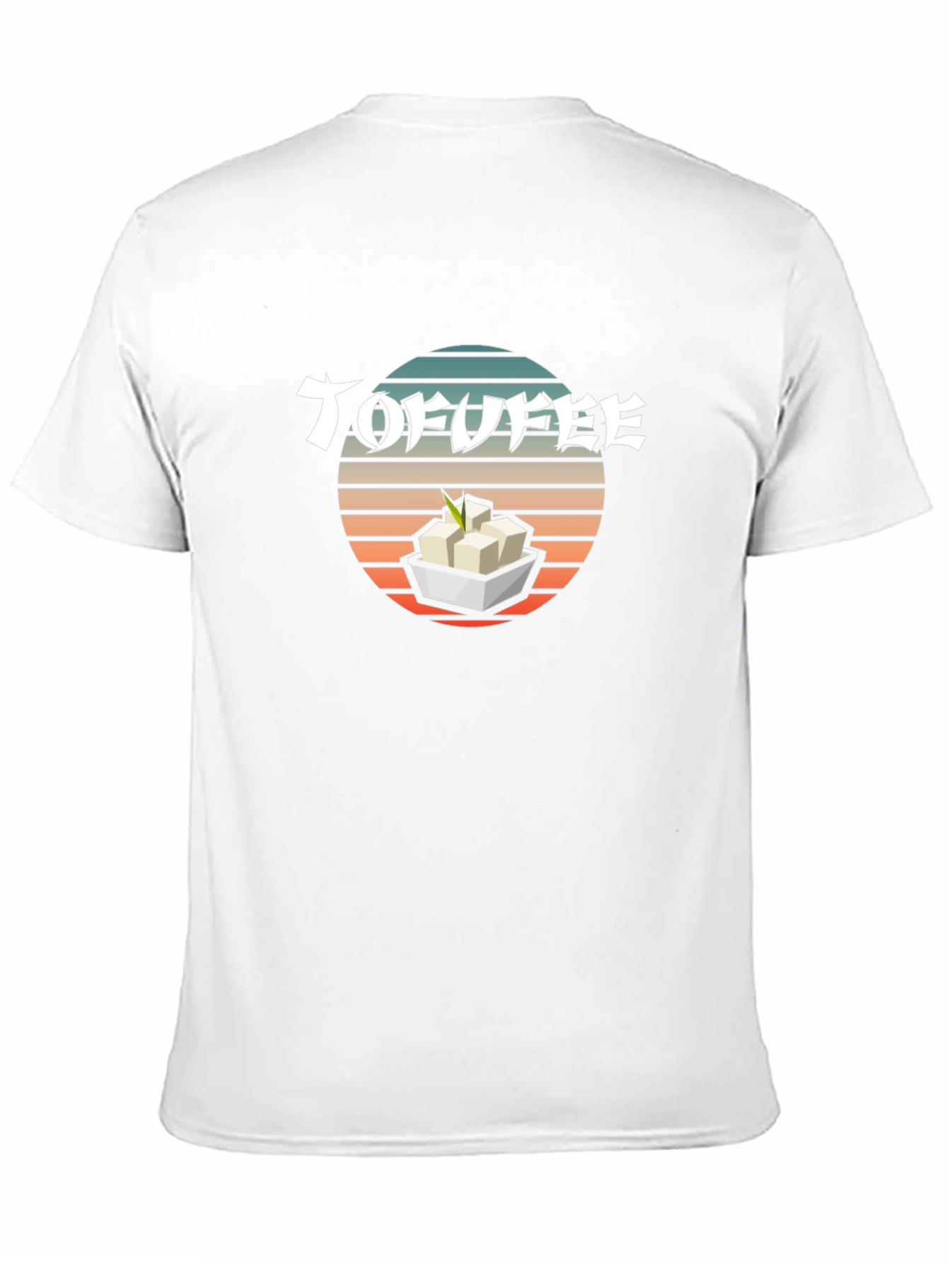 Tofu T-Shirt - Retro Sunset Design