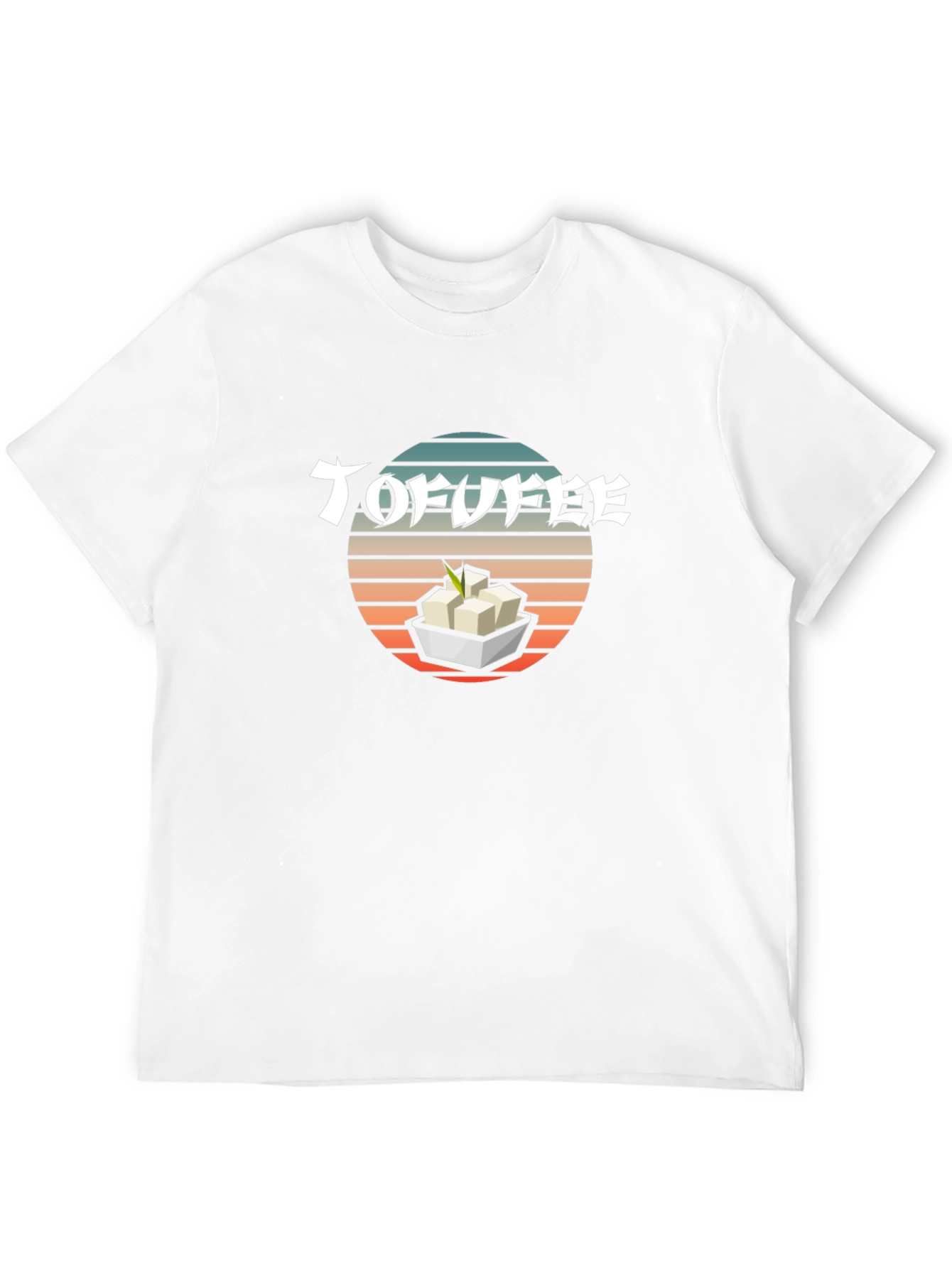 Tofu T-Shirt - Retro Sunset Design