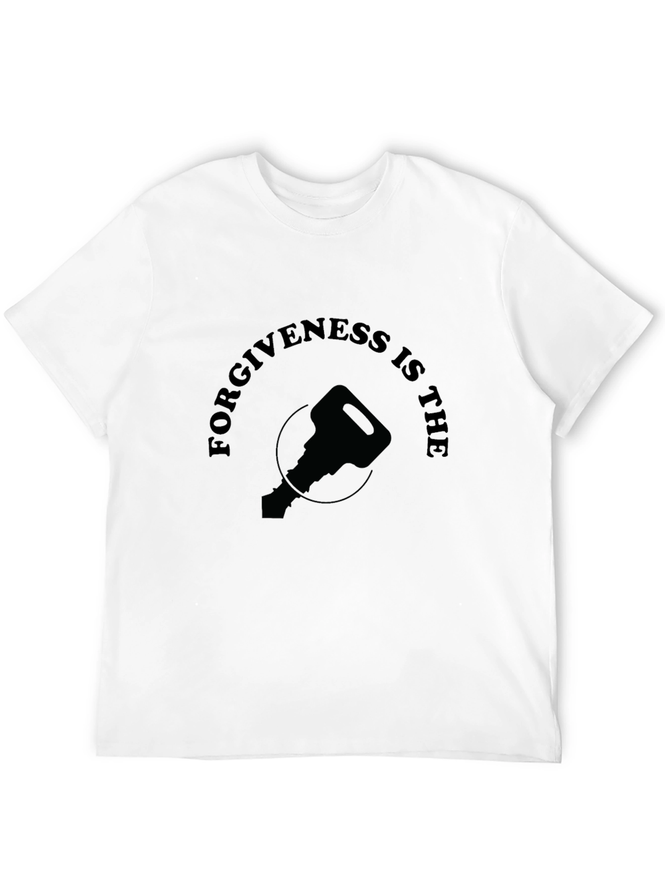 Forgiveness is Key - Black Graphic T-Shirt