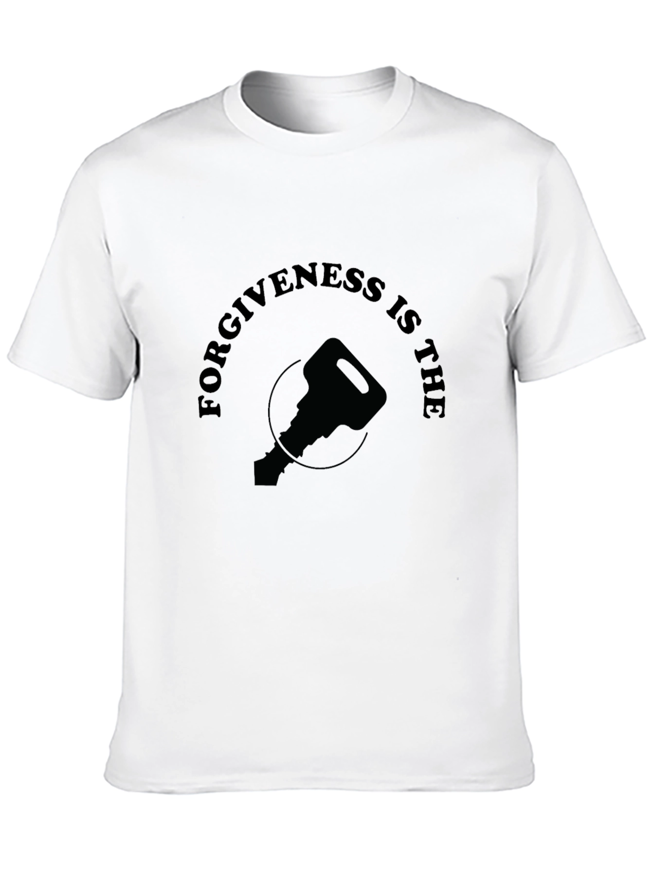 Forgiveness is Key - Black Graphic T-Shirt
