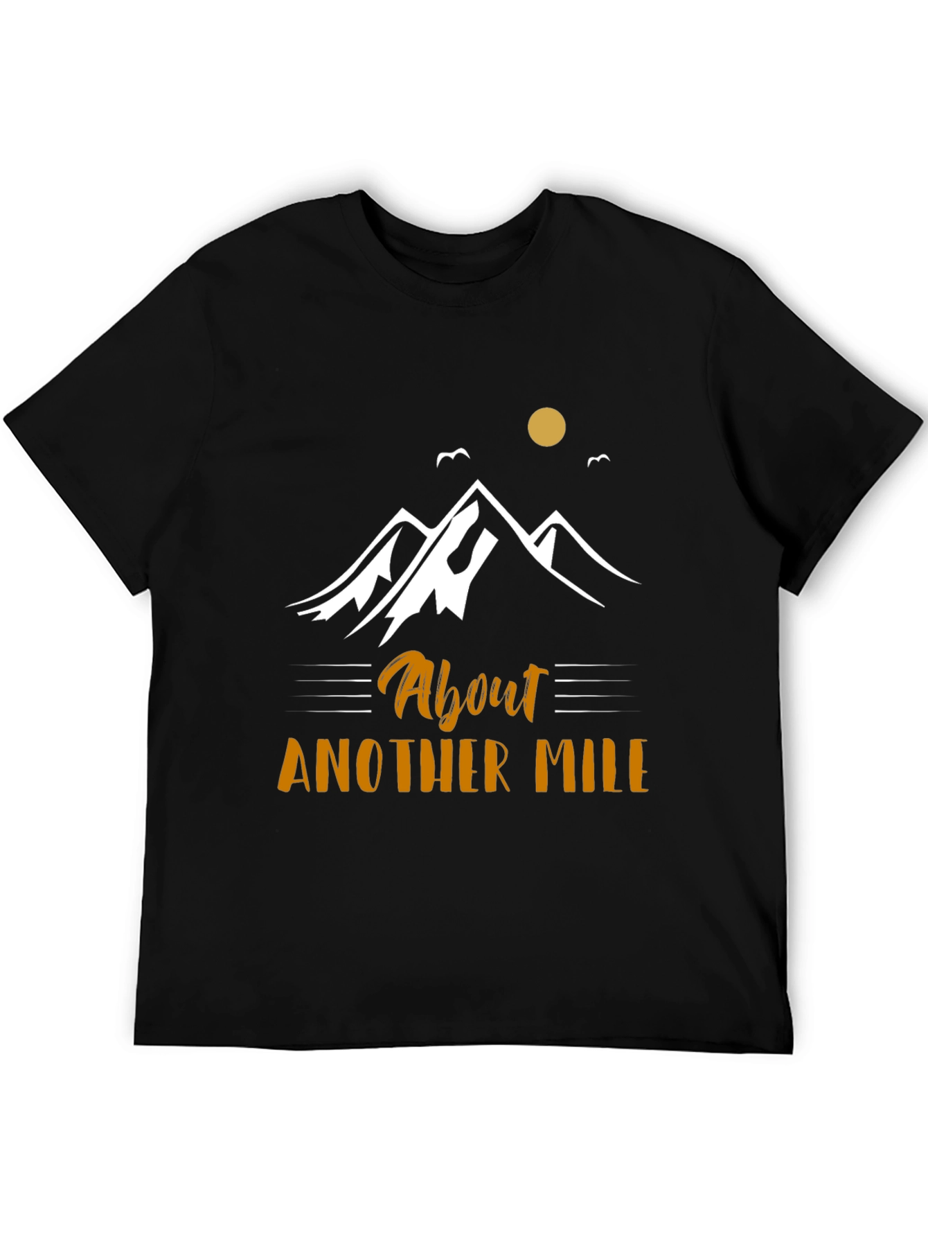 About Another Mile Black Graphic Tee
