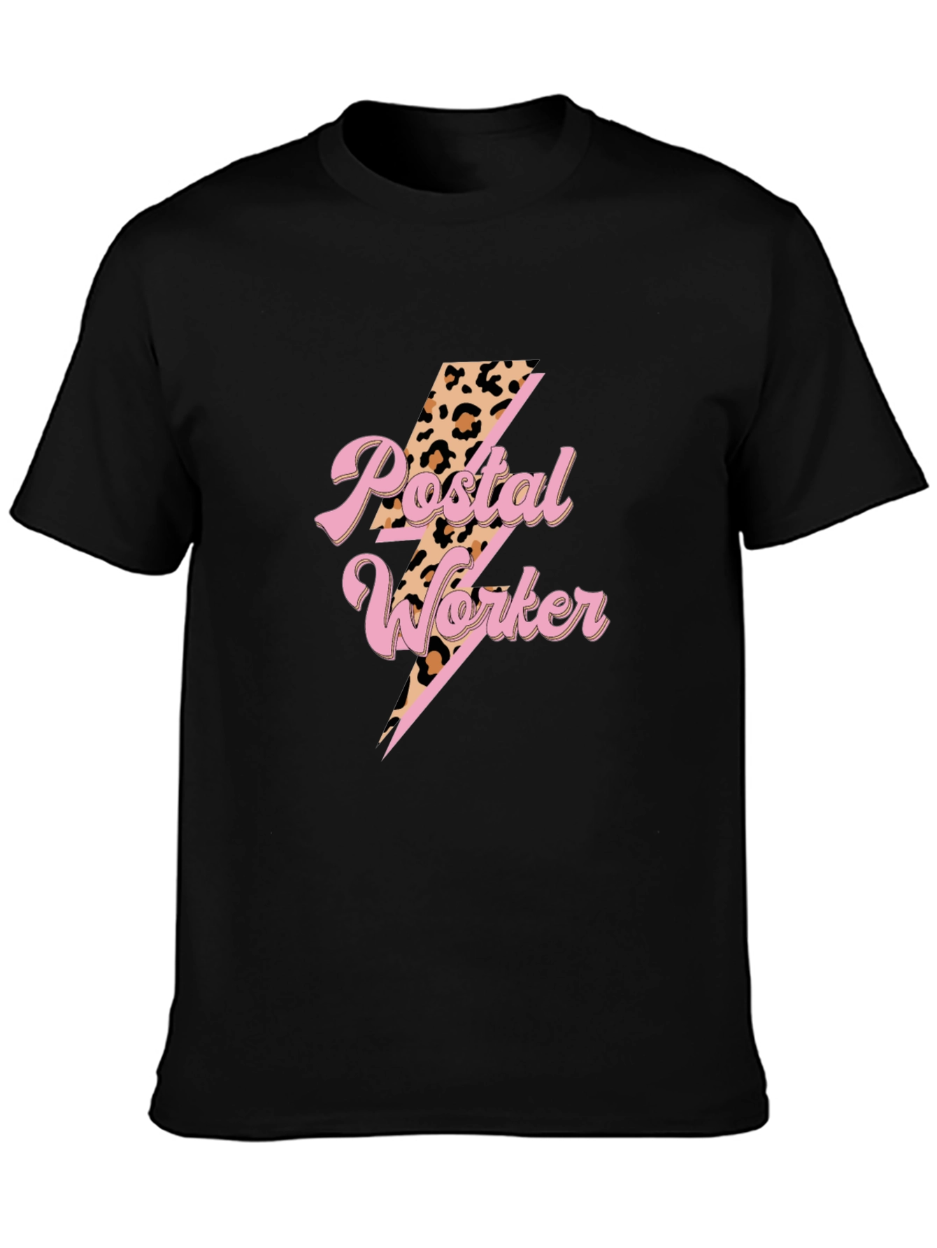 Postal Worker T-Shirt Lightning Bolt Design