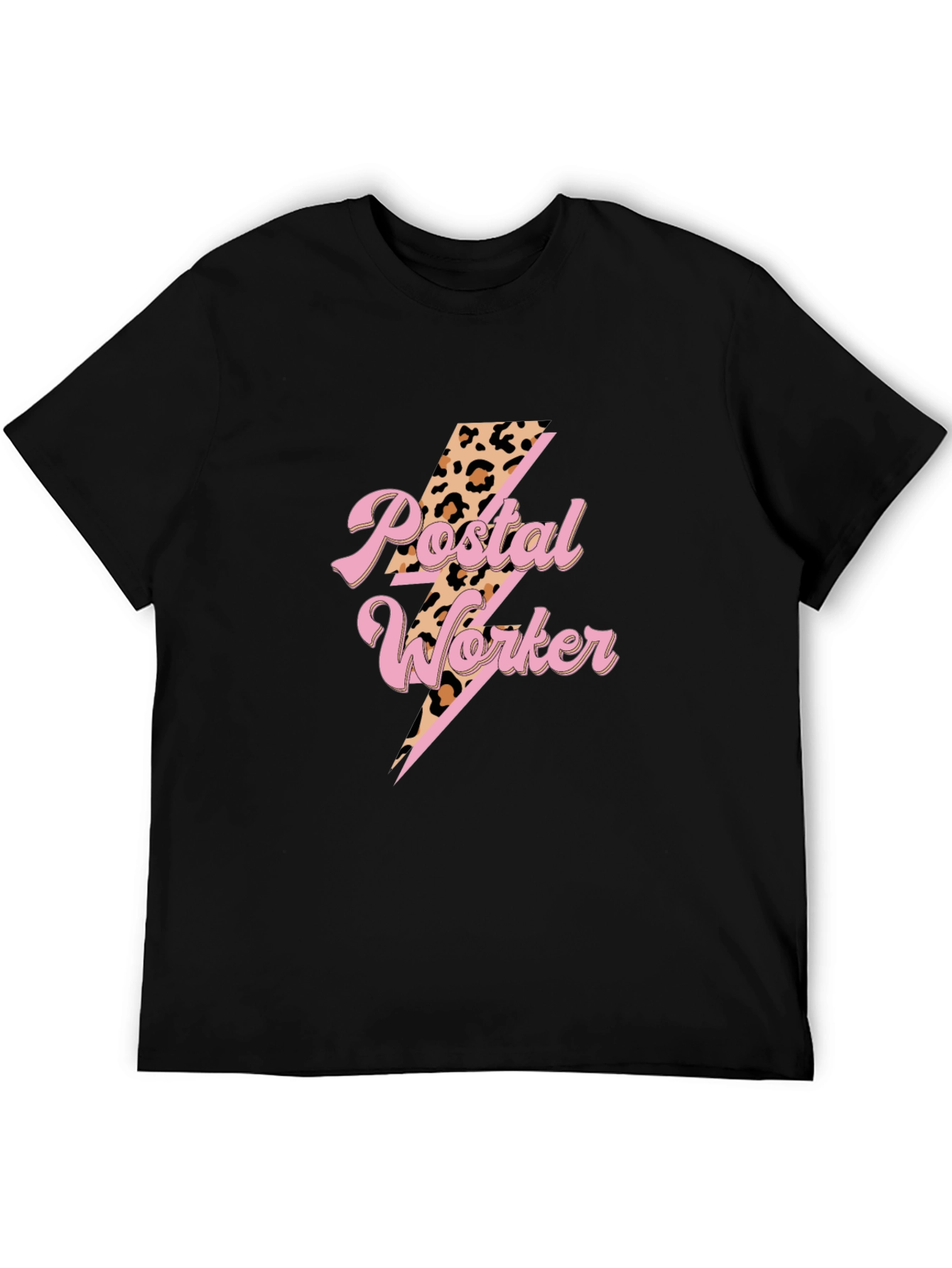 Postal Worker T-Shirt Lightning Bolt Design