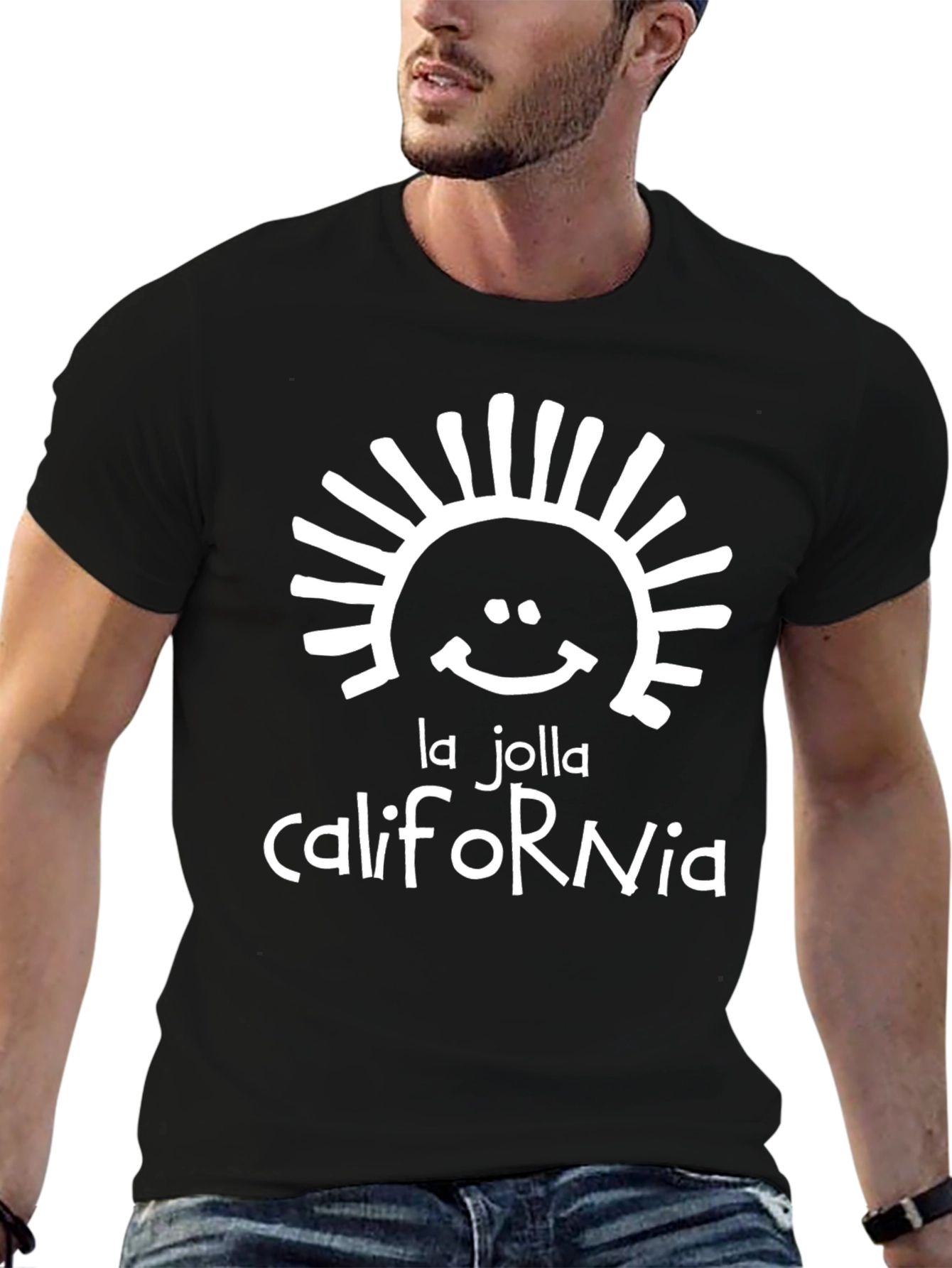 La Jolla California Graphic Tee - Black