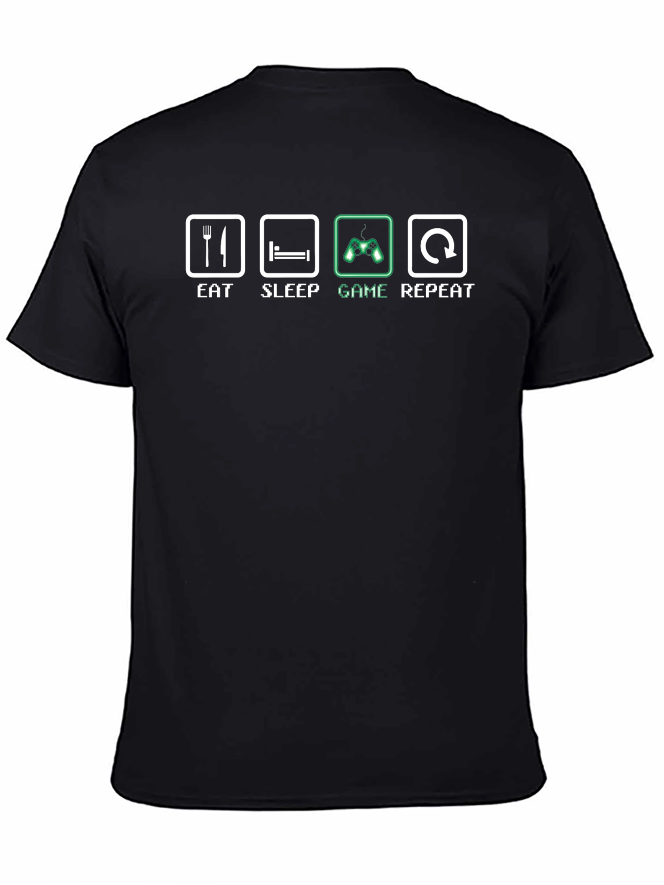 Eat Sleep Game Repeat Graphic Tee