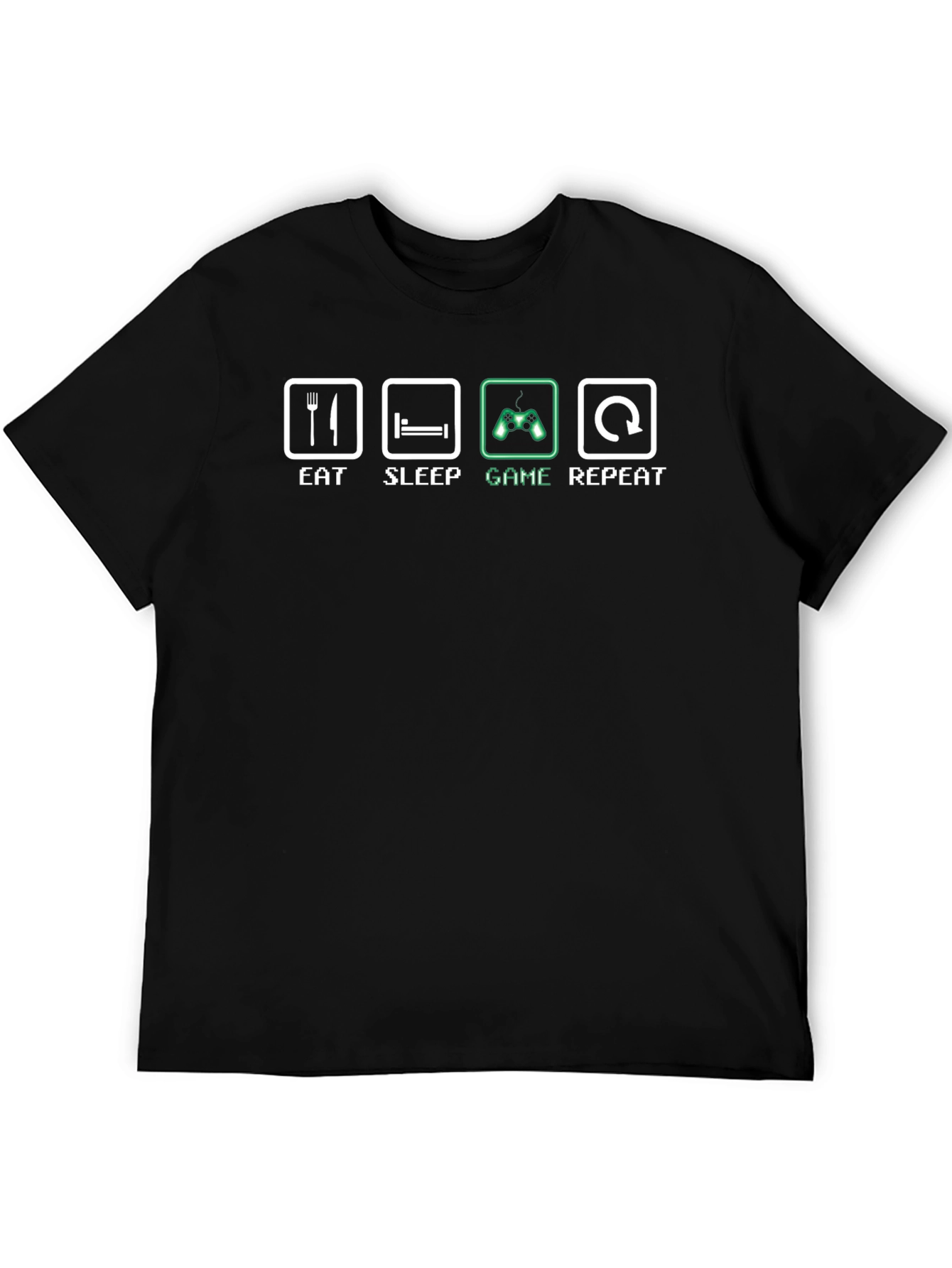 Eat Sleep Game Repeat Graphic Tee