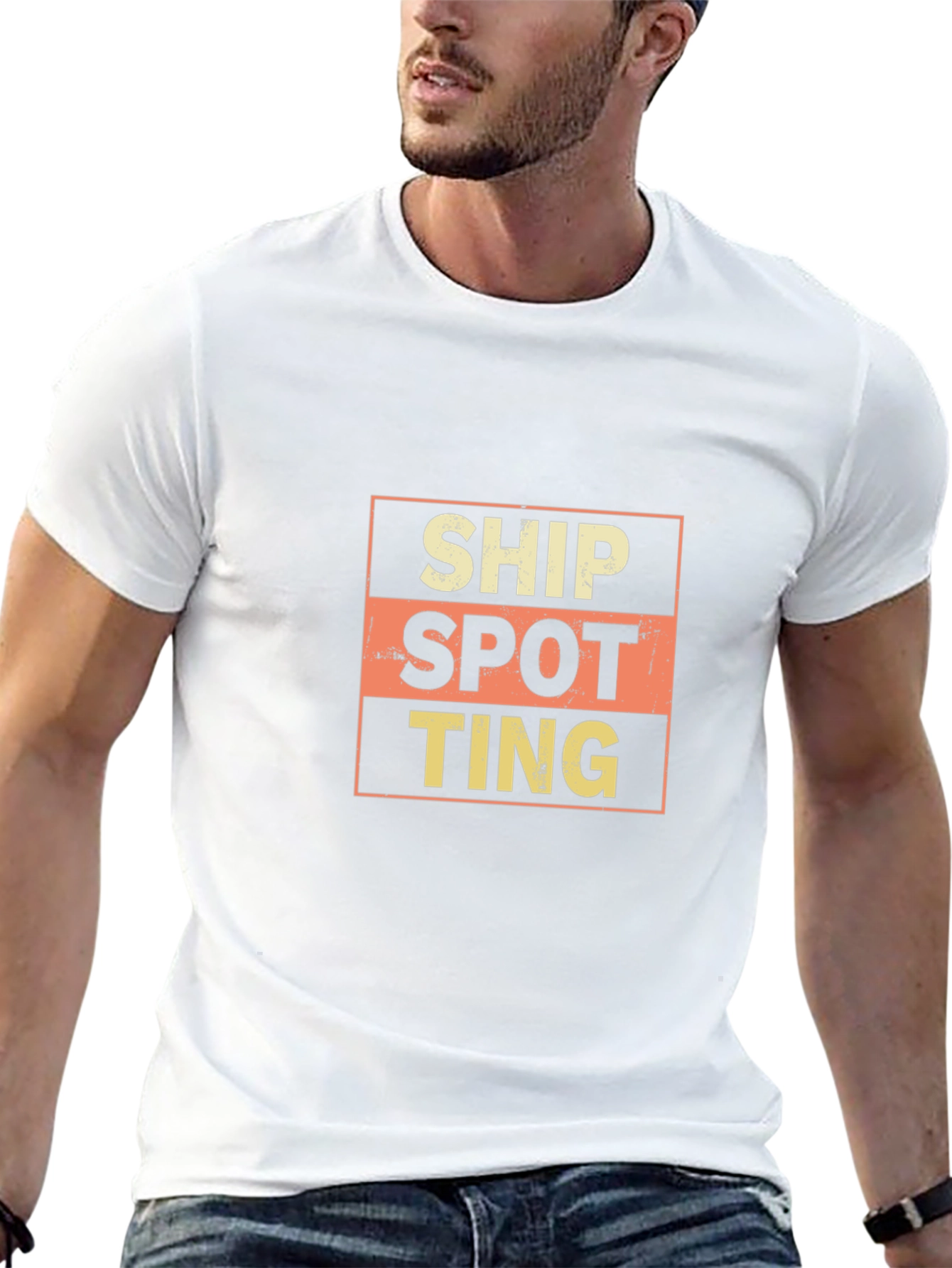 Ship Spotting Graphic T-Shirt - Classic Black Tee