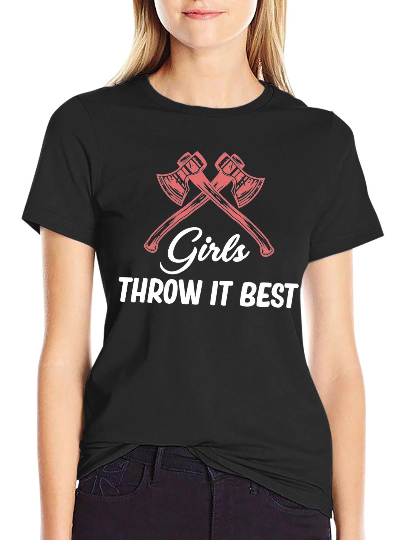 Girls Throw it Best Axe Throwing T-Shirt