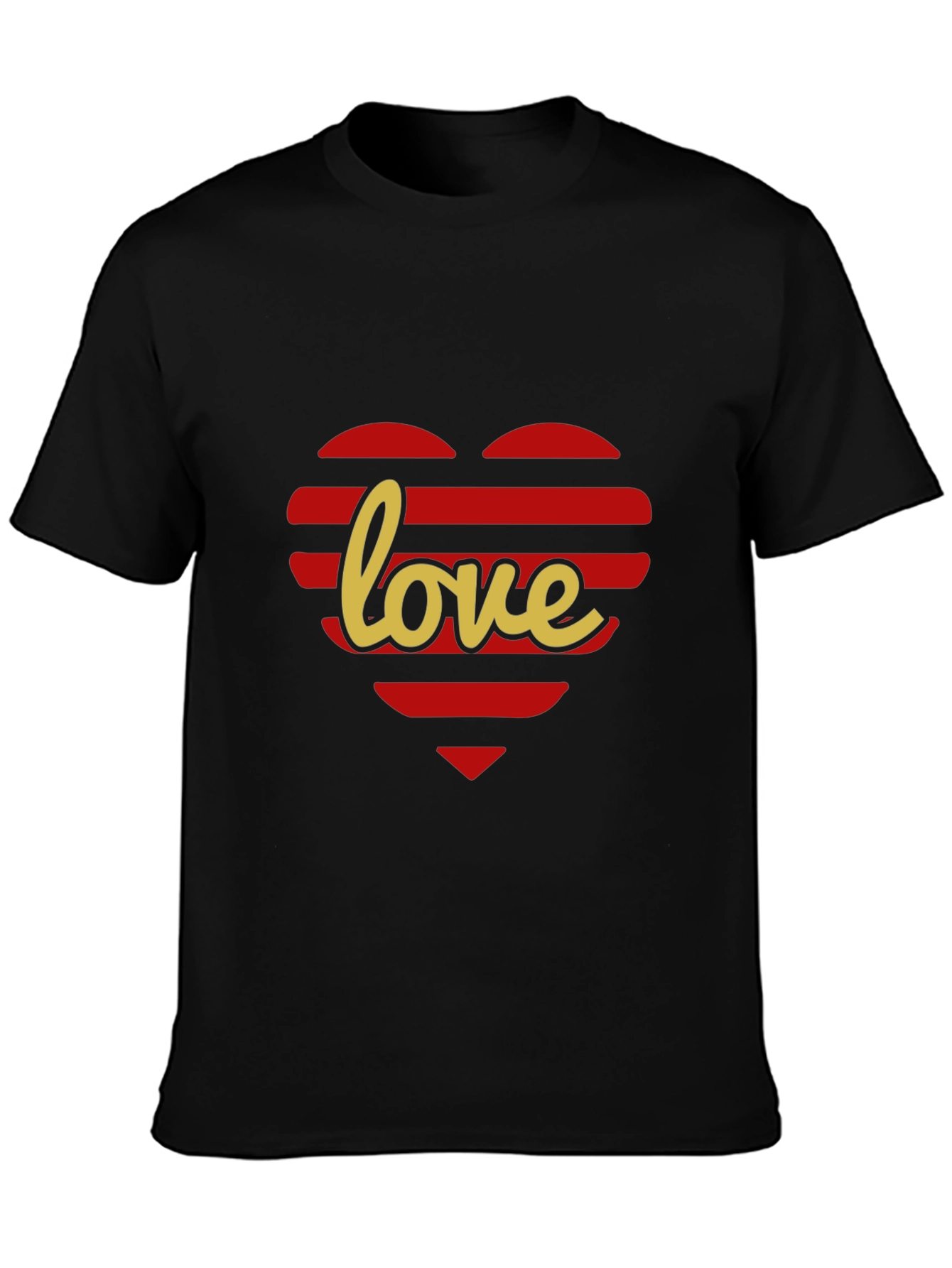 Love Heart Striped T-Shirt