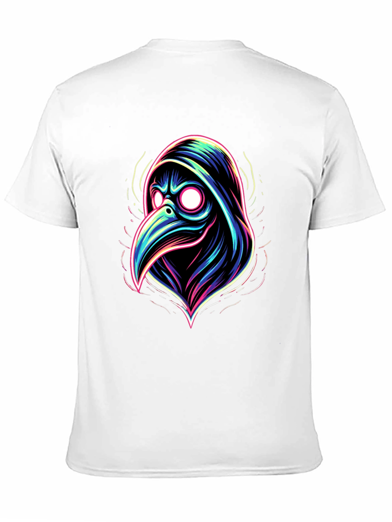 Plague Doctor Neon Graphic T-Shirt