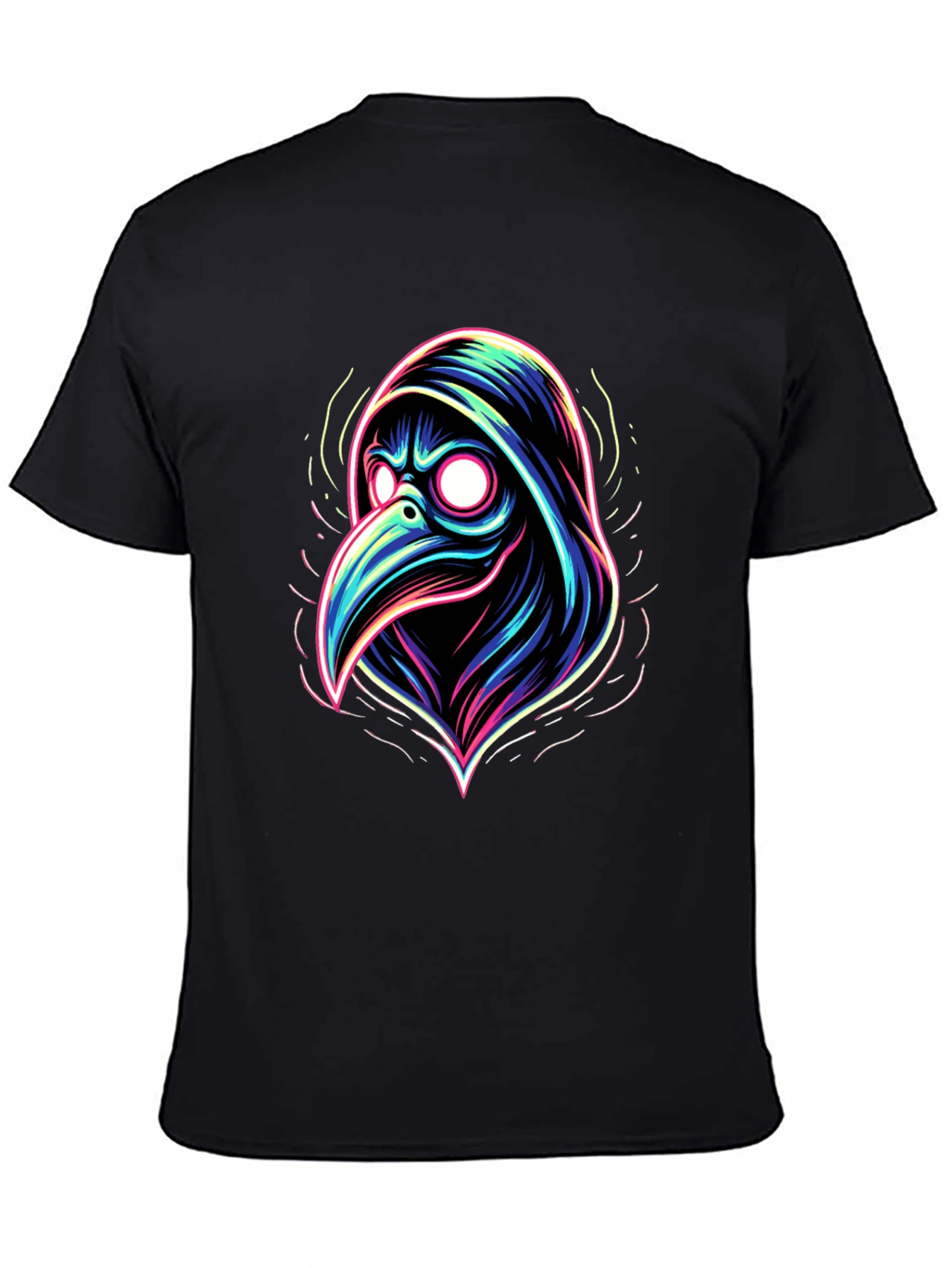 Plague Doctor Neon Graphic T-Shirt