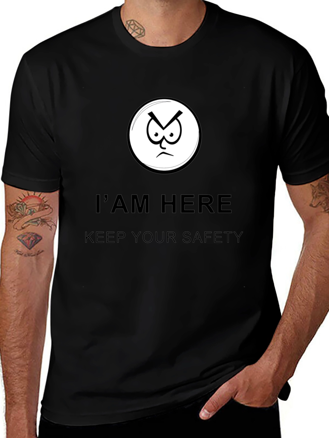 Im Here Keep Your Safety Graphic Tee