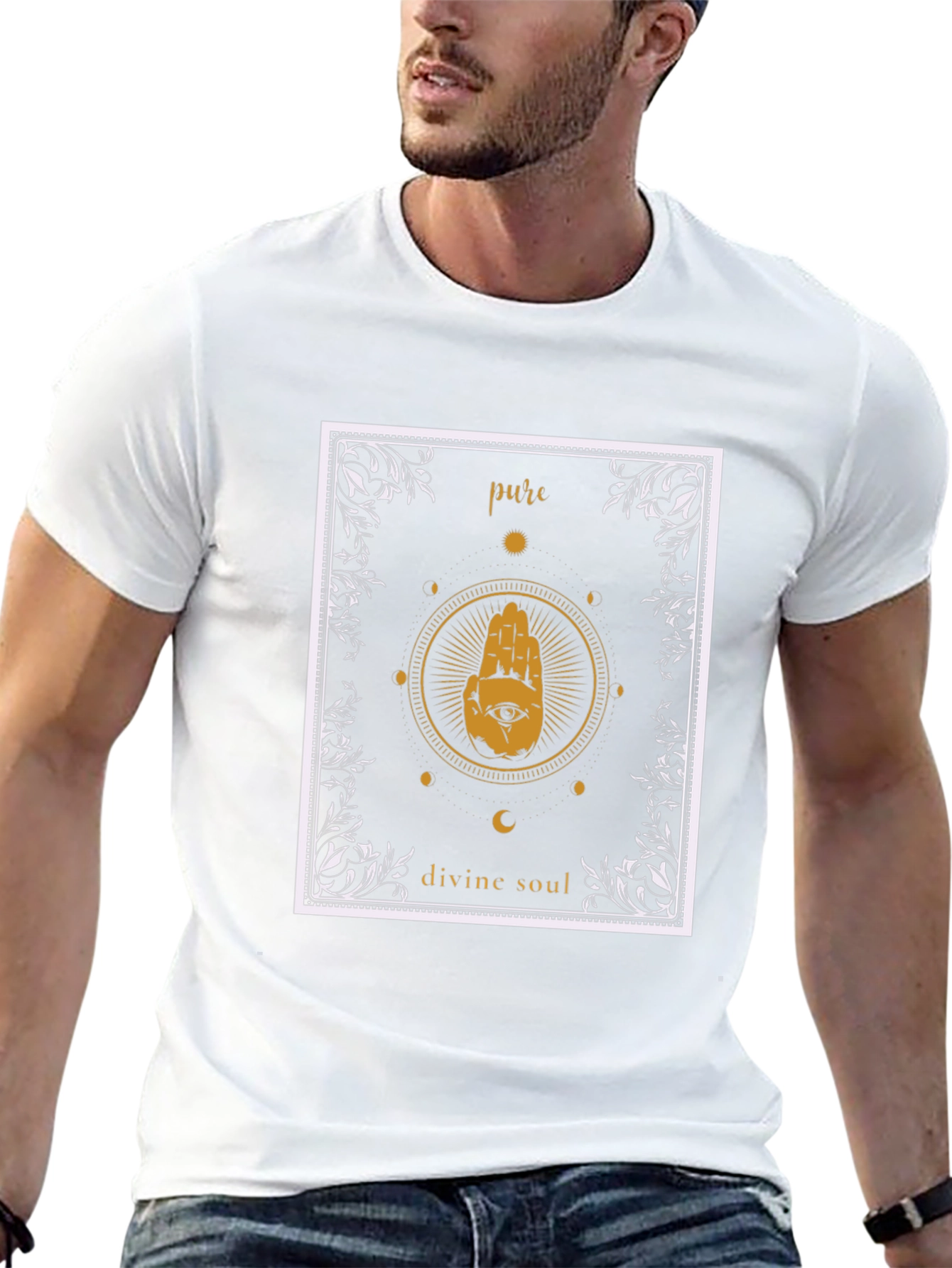 Pure Divine Soul Graphic T-Shirt - Black