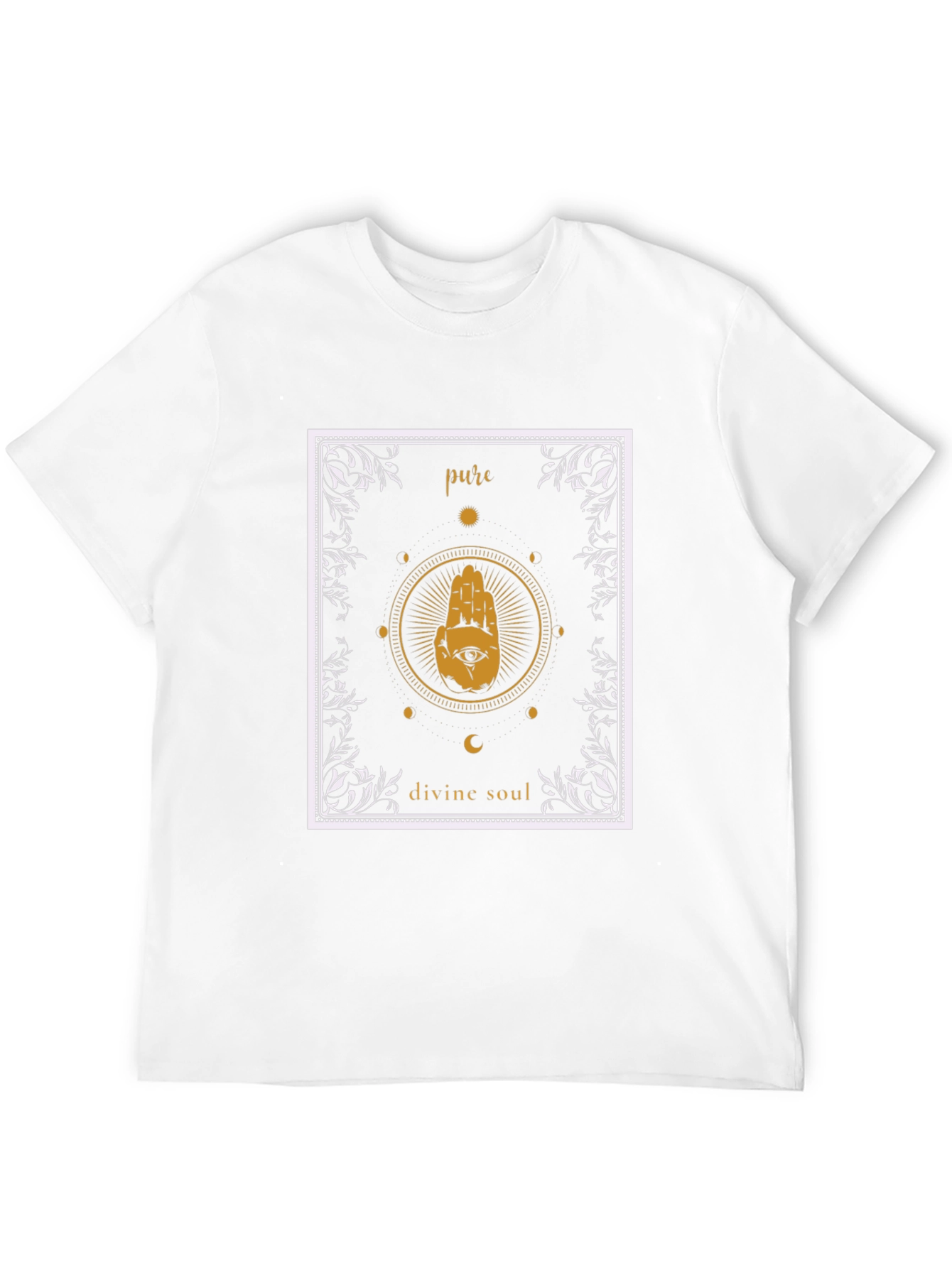 Pure Divine Soul Graphic T-Shirt - Black