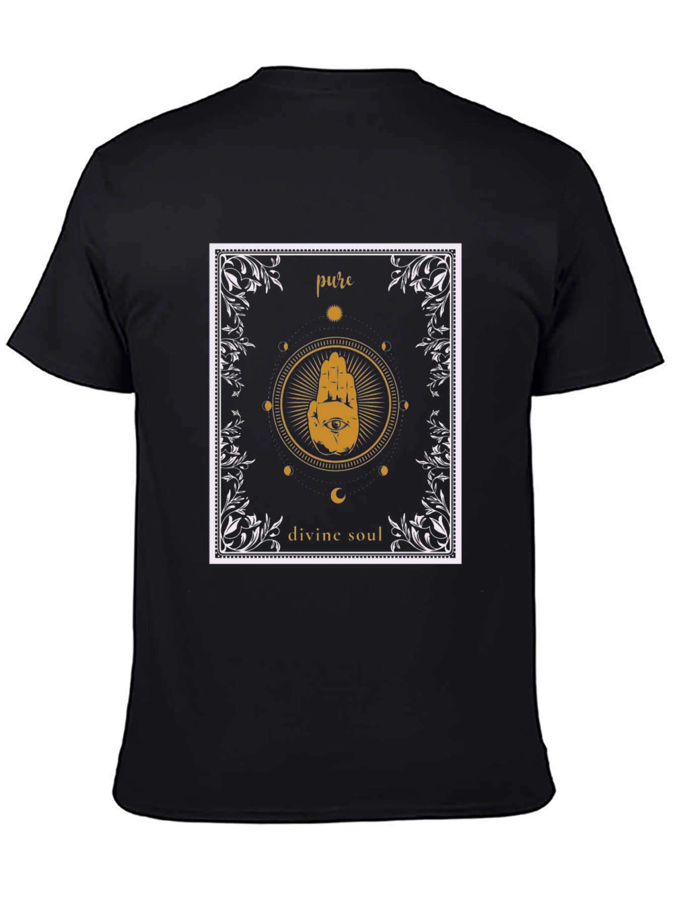 Pure Divine Soul Graphic T-Shirt - Black