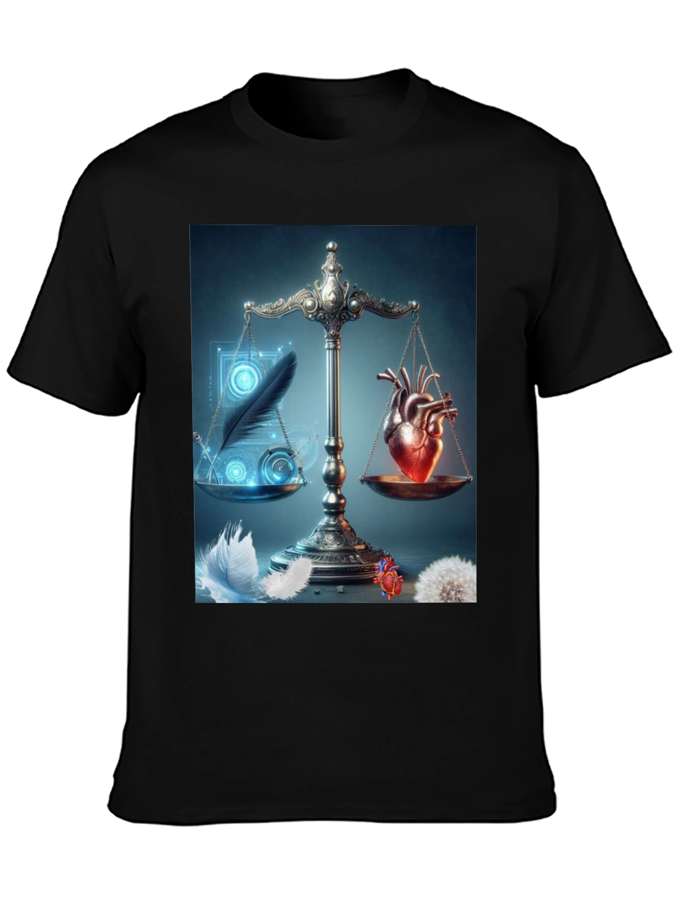 Heart & Feather Balance Graphic Tee